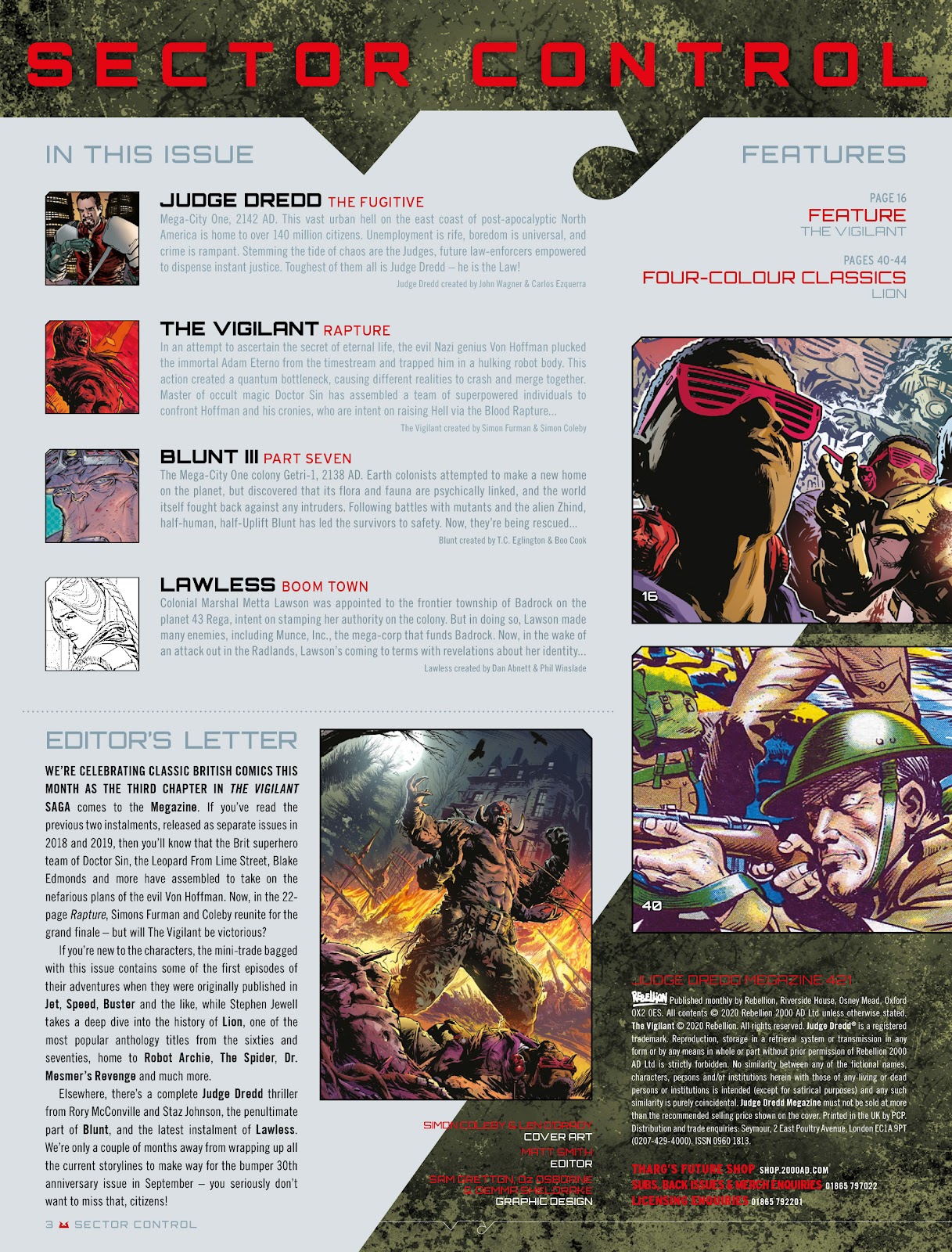 Judge Dredd Megazine (Vol. 5) issue 421 - Page 3