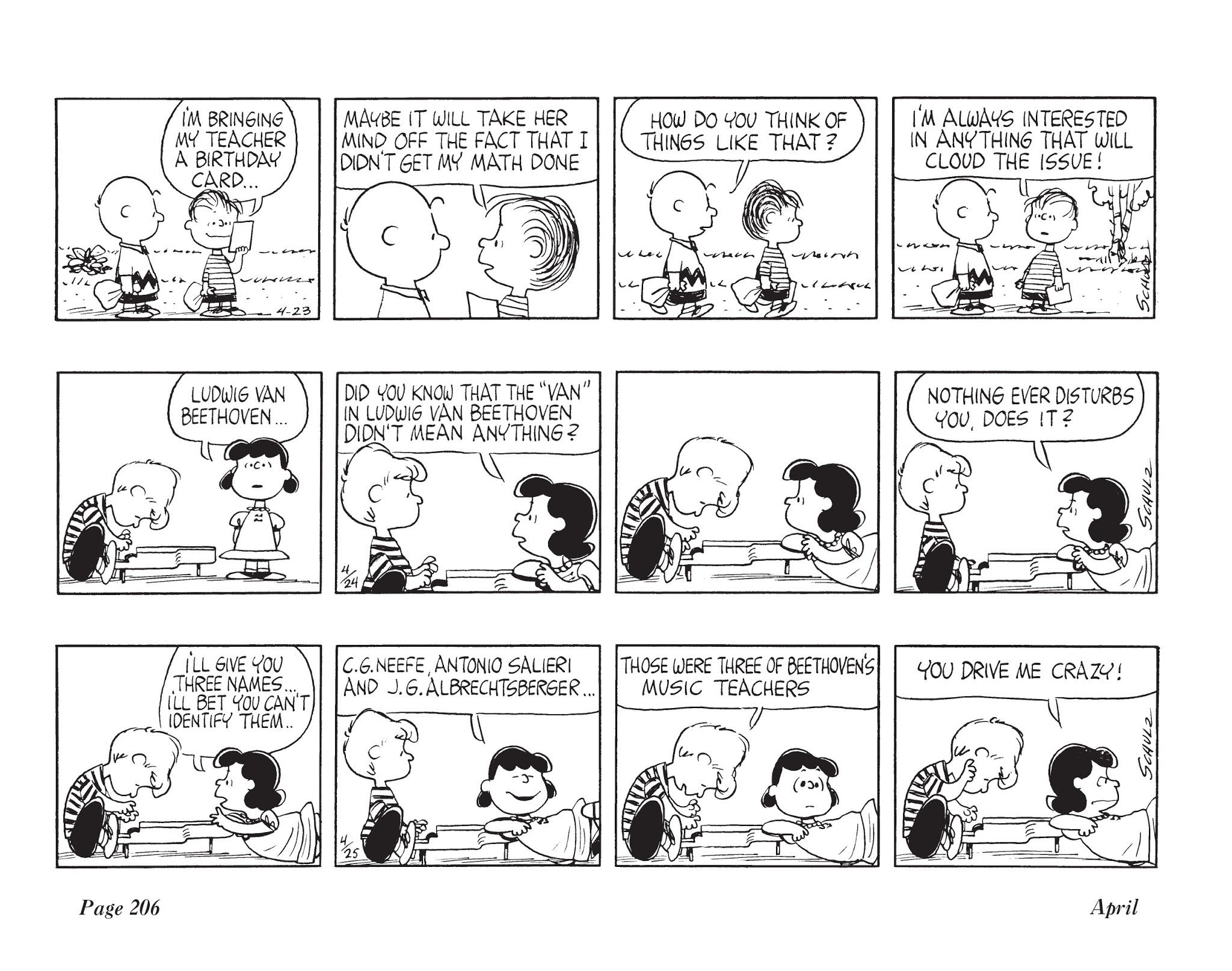 Read online The Complete Peanuts comic -  Issue # TPB 7 - 217