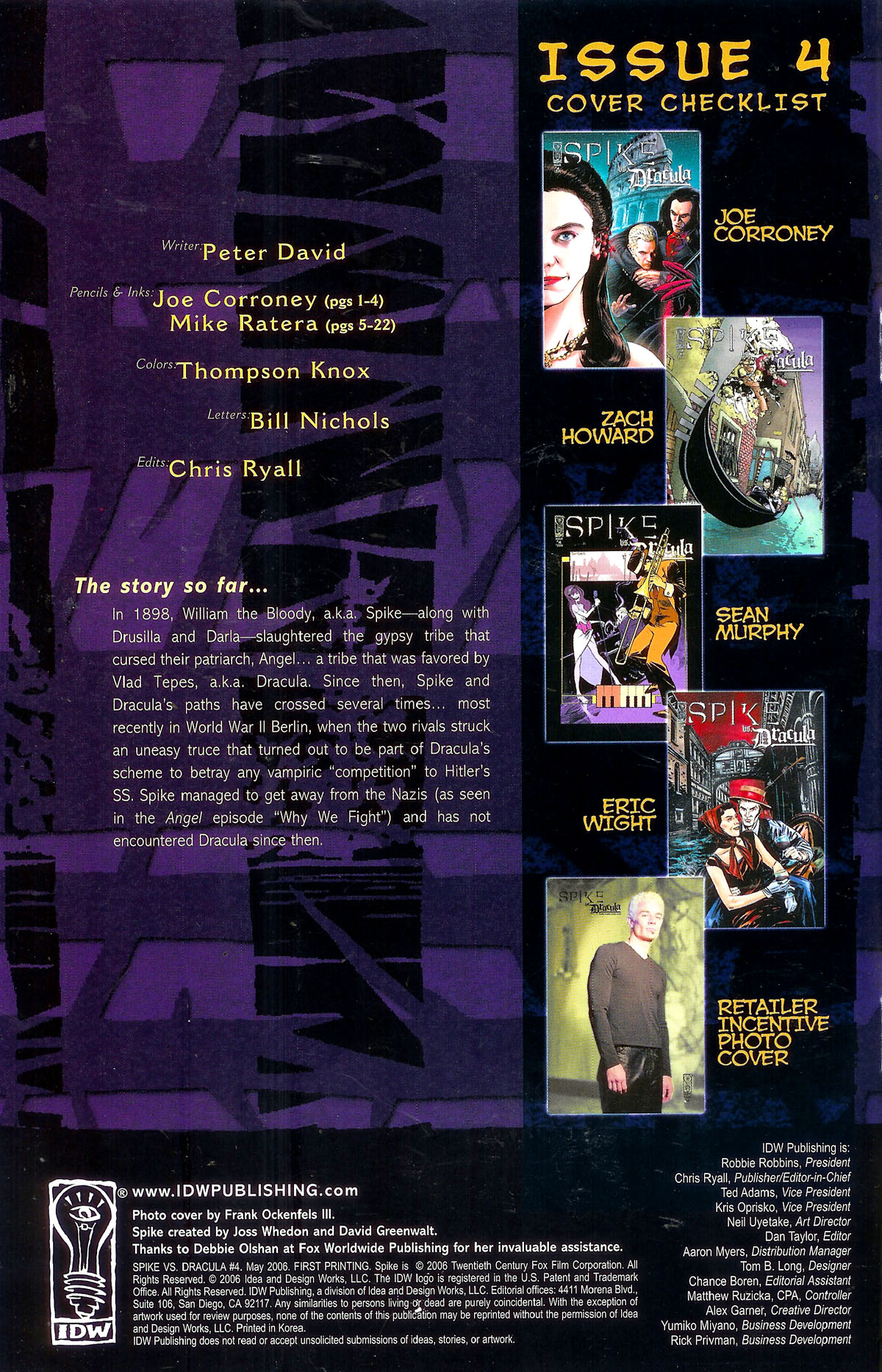 Read online Spike vs. Dracula comic -  Issue #4 - 2