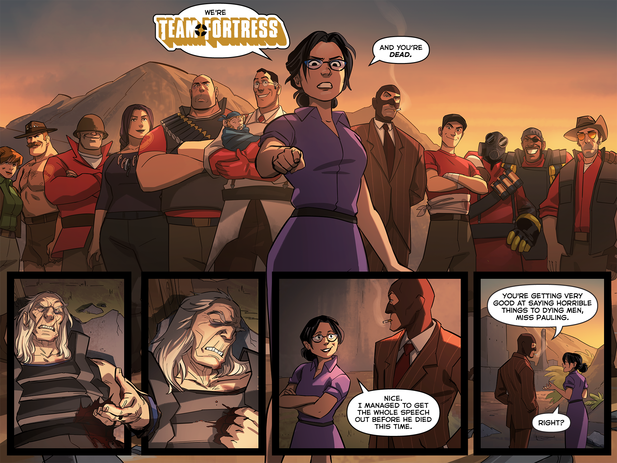 Read online Team Fortress 2 comic -  Issue #6 - 259