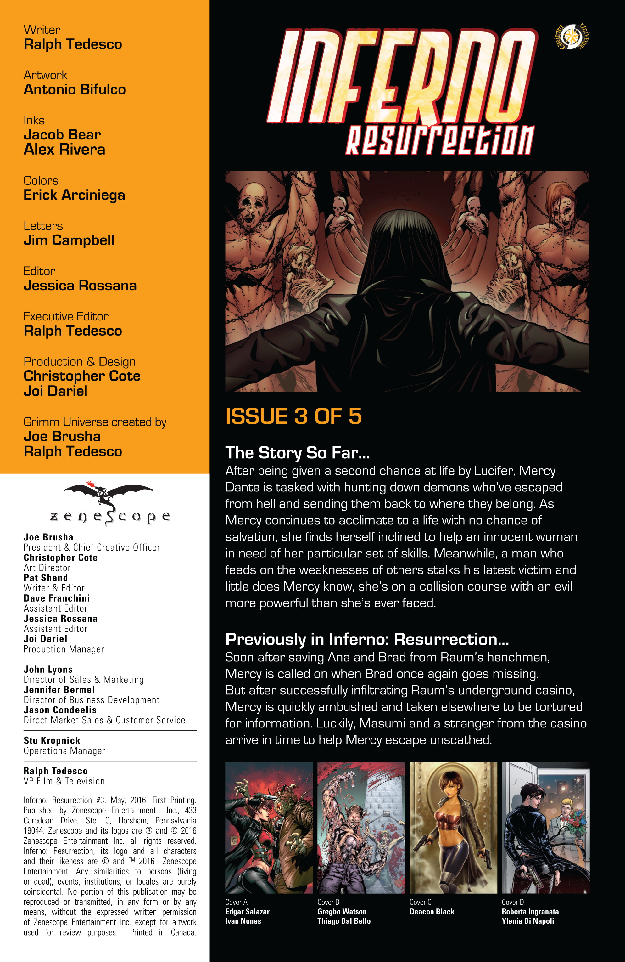 Read online Inferno: Resurrection comic -  Issue #3 - 3