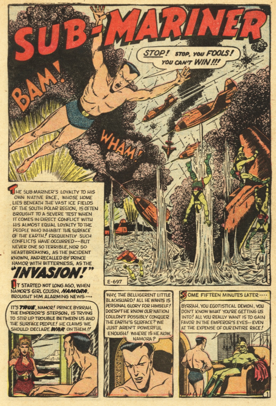 Read online Sub-Mariner Comics comic -  Issue #35 - 3