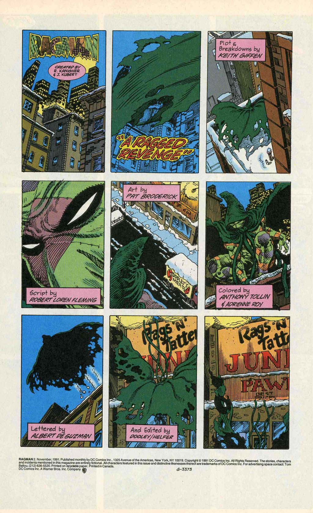 Read online Ragman (1991) comic -  Issue #2 - 2