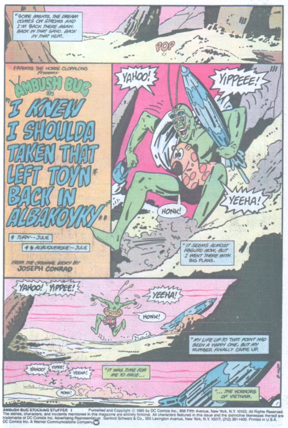 Read online Ambush Bug Stocking Stuffer comic -  Issue # Full - 2