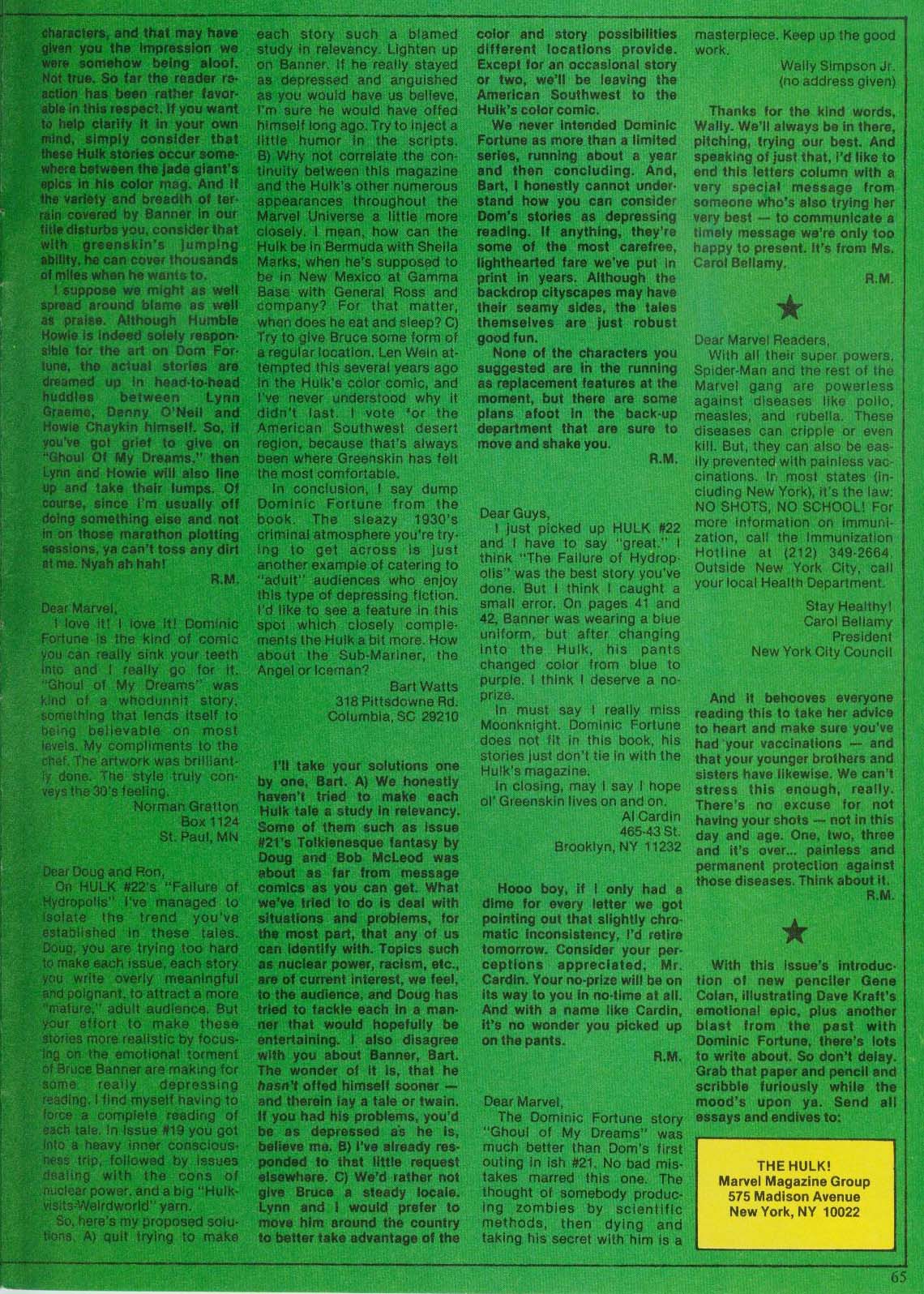 Read online Hulk (1978) comic -  Issue #24 - 65