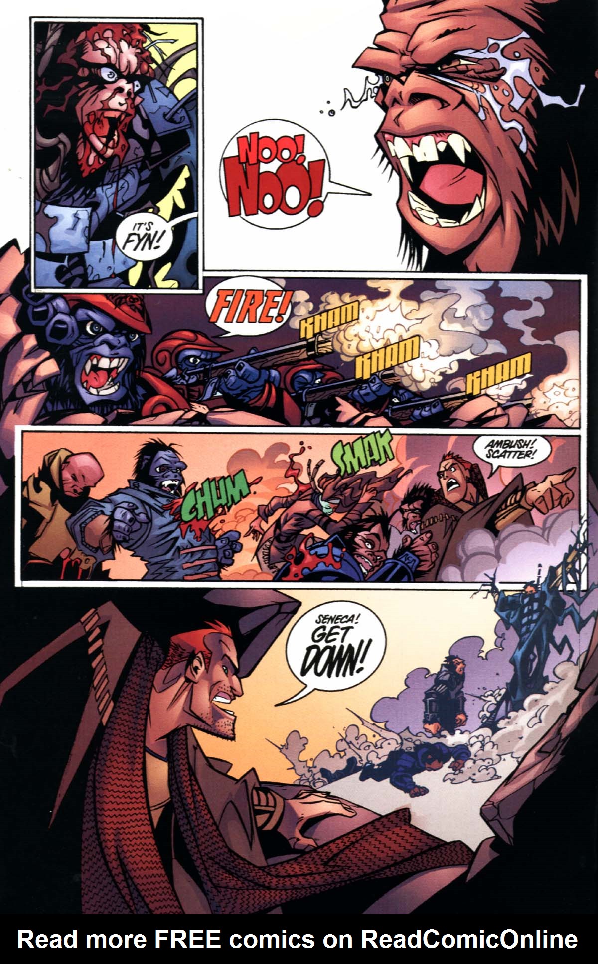 Read online Planet of the Apes: The Human War comic -  Issue #3 - 6