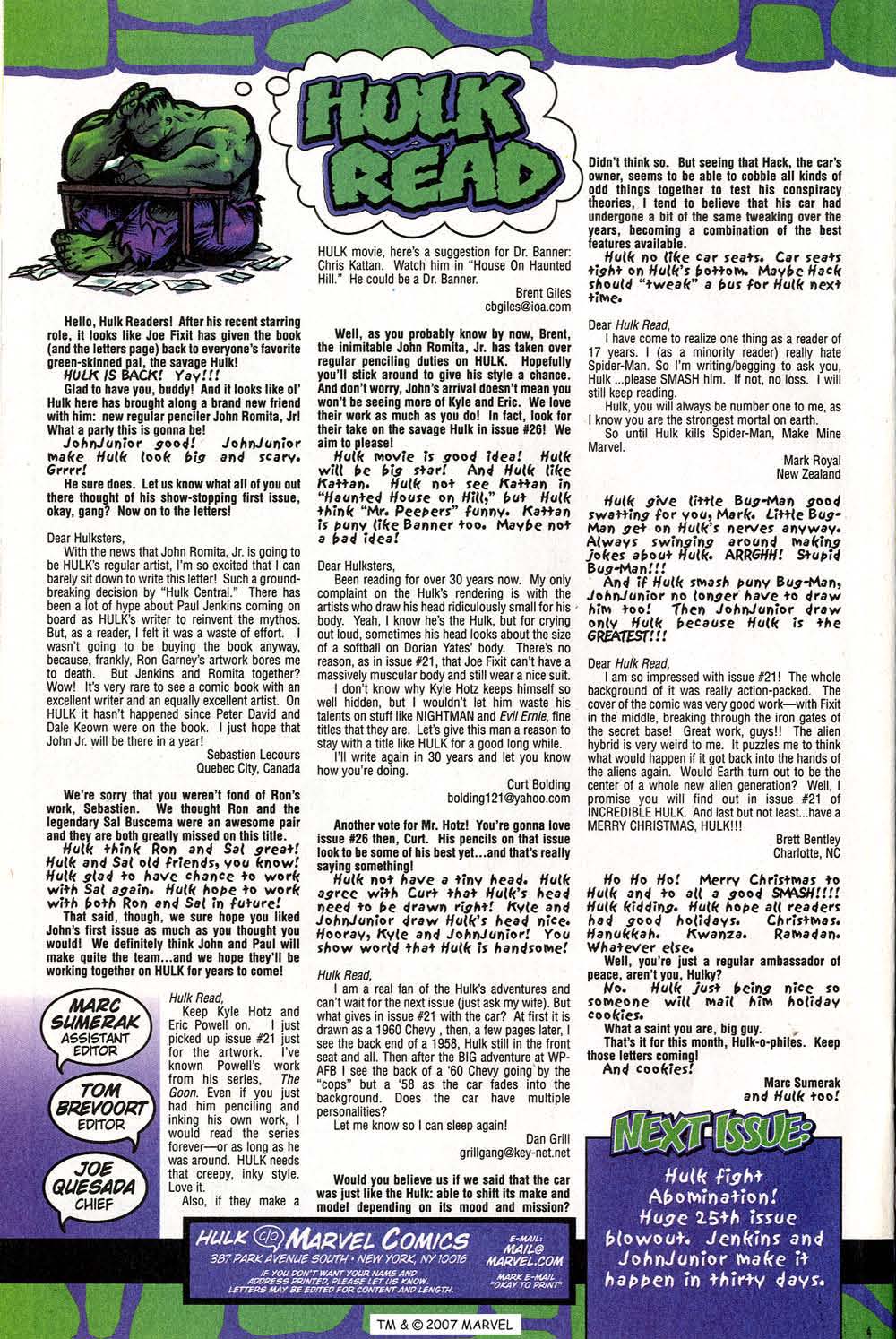 Read online The Incredible Hulk (2000) comic -  Issue #24 - 24