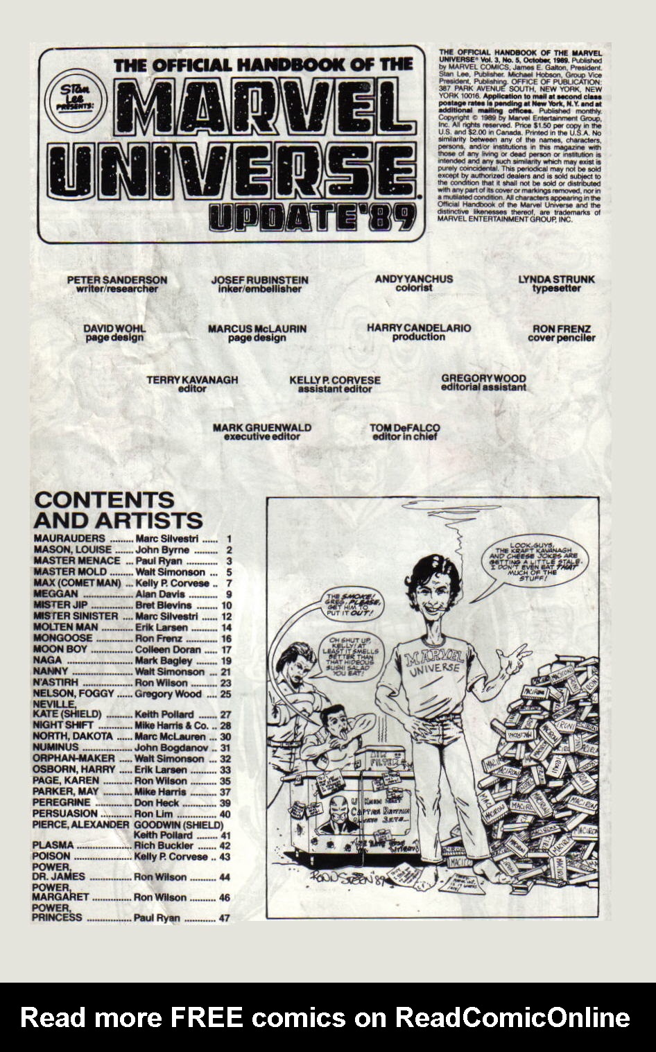 Read online The Official Handbook of the Marvel Universe: Update '89 comic -  Issue #5 - 12