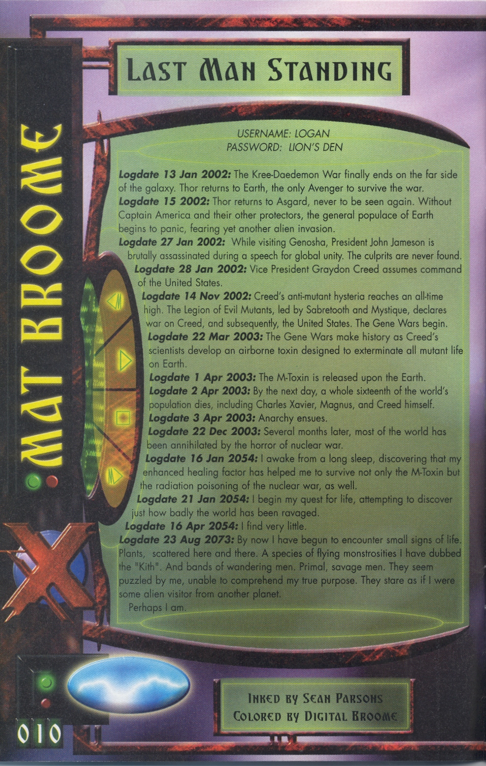 Read online X-Men: Millennial Visions comic -  Issue #1 - 10