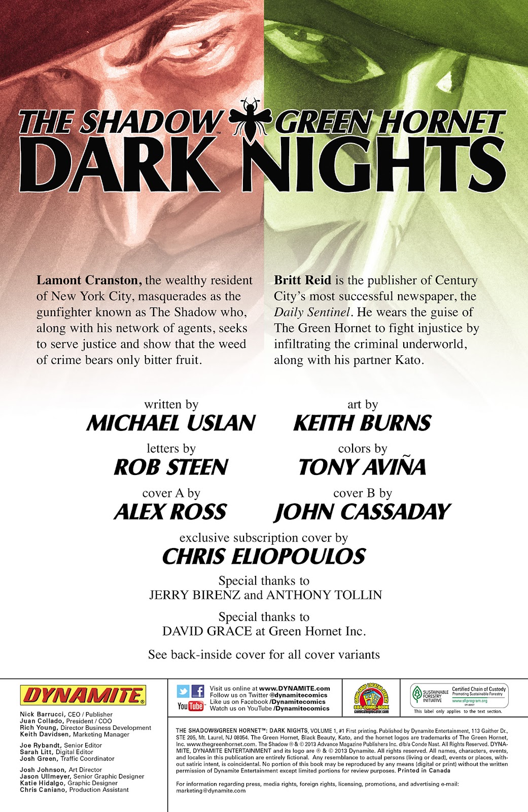 The Shadow/Green Hornet: Dark Nights 1 Page 3