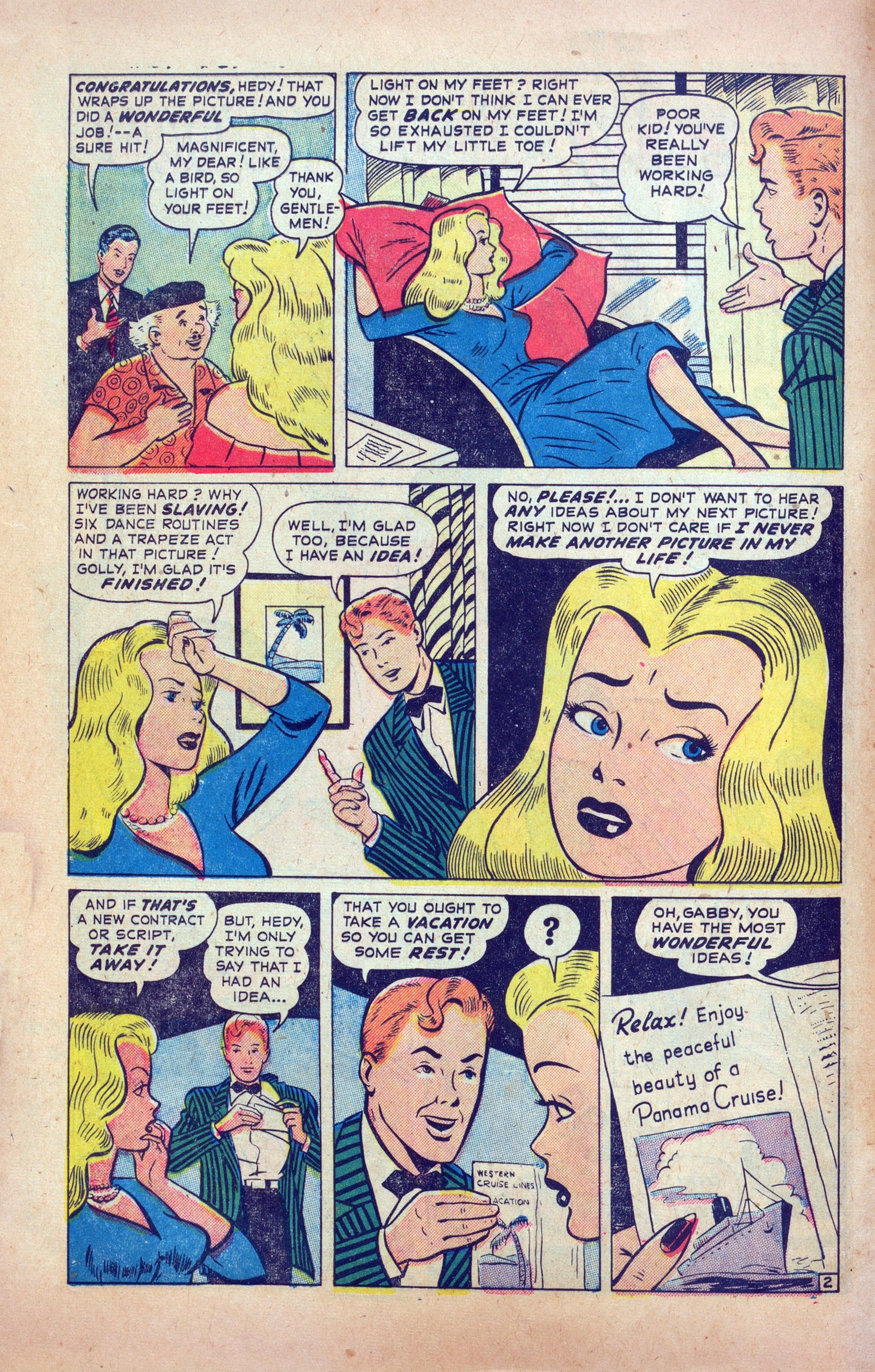 Read online Hedy Of Hollywood Comics comic -  Issue #39 - 4