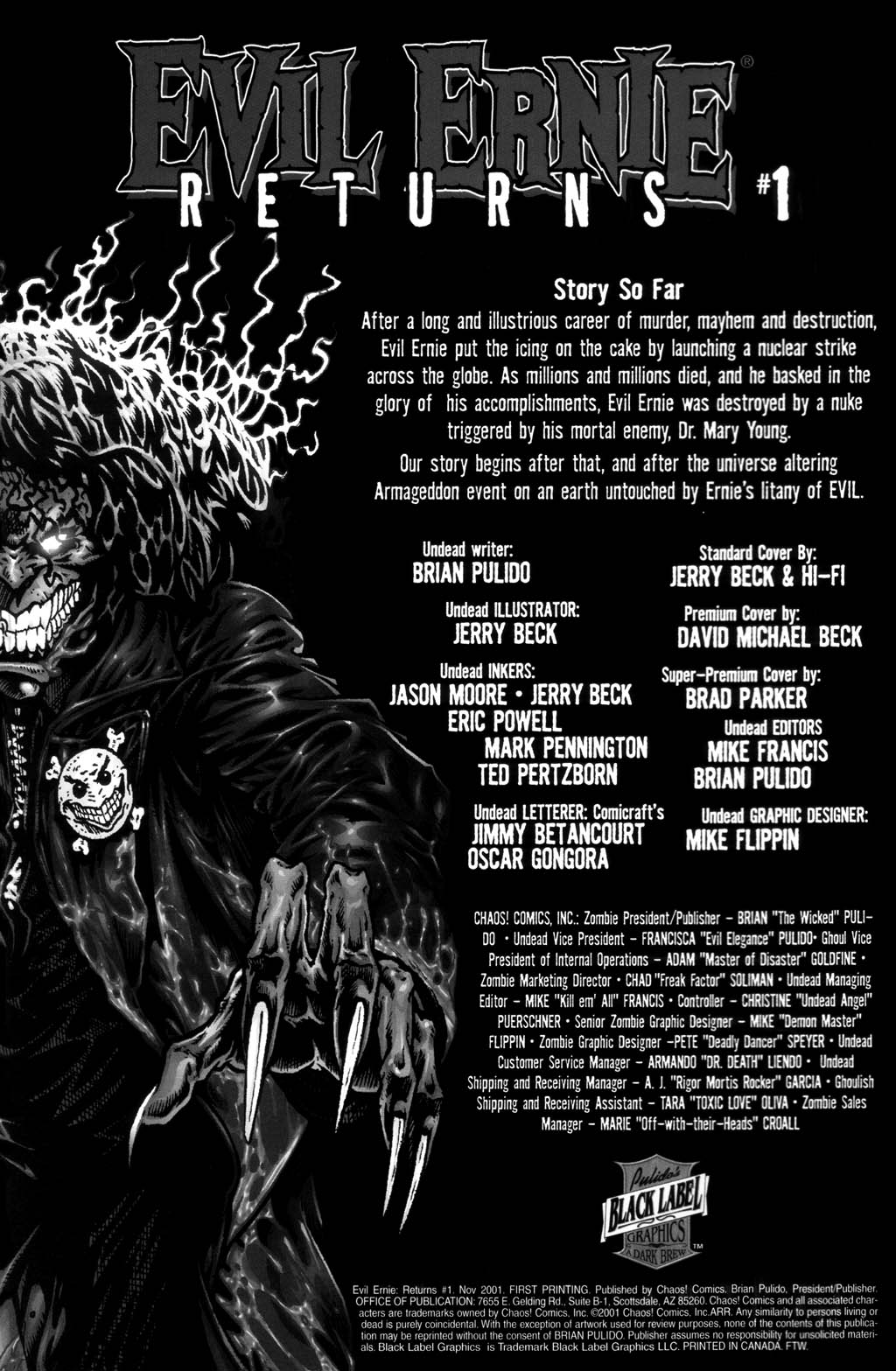 Read online Evil Ernie Returns comic -  Issue # Full - 2