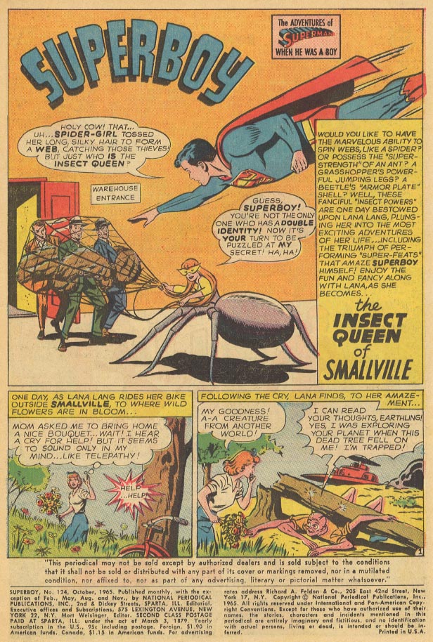 Read online Superboy (1949) comic -  Issue #124 - 2