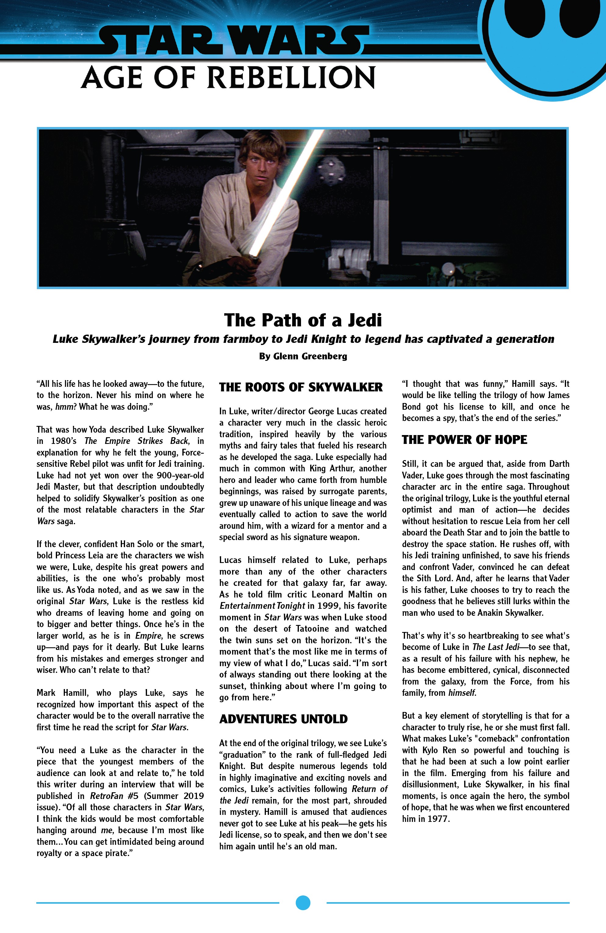 Read online Star Wars: Age Of Rebellion comic -  Issue # Luke_Skywalker - 24