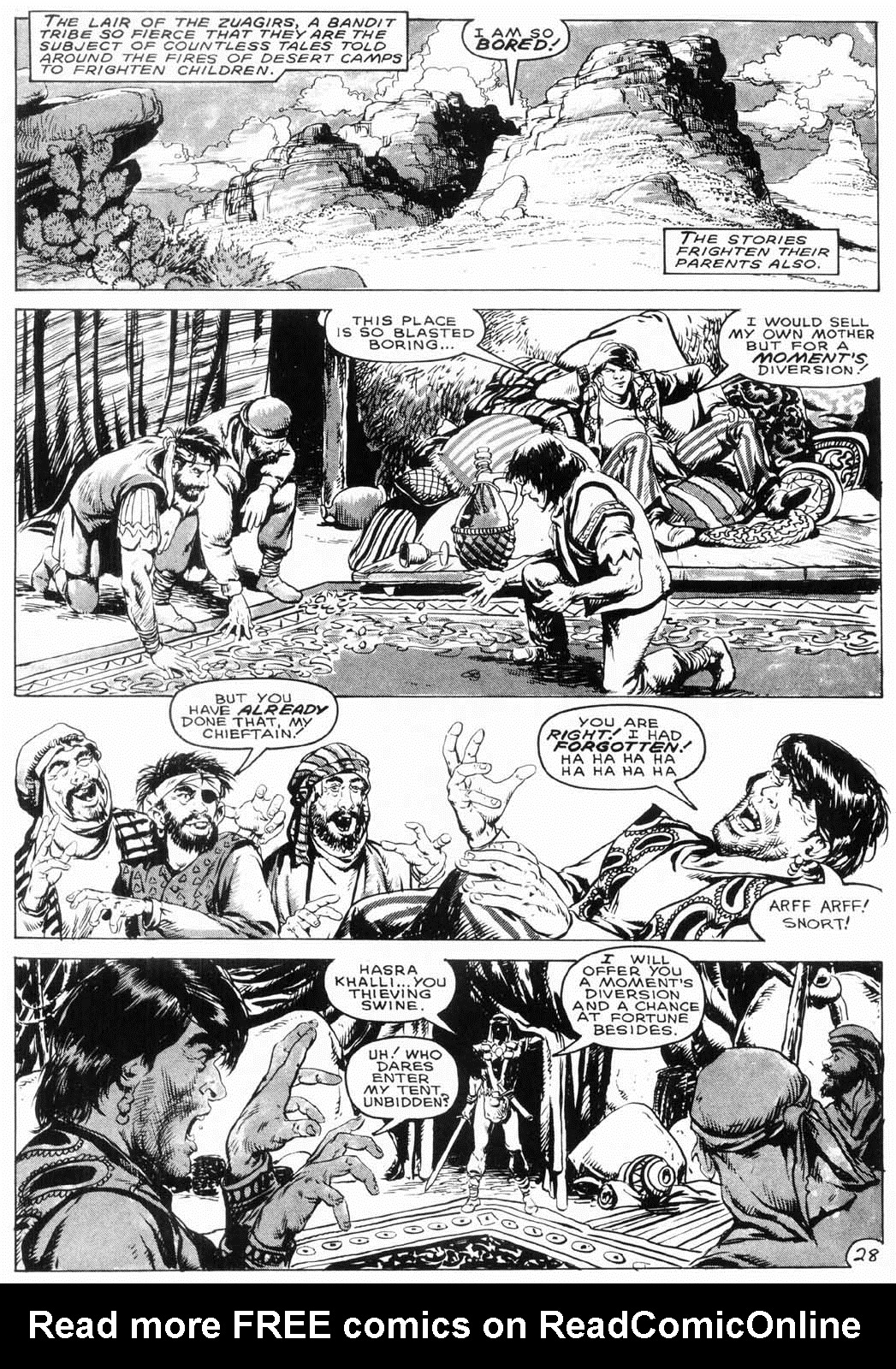 Read online The Savage Sword Of Conan comic -  Issue #153 - 31
