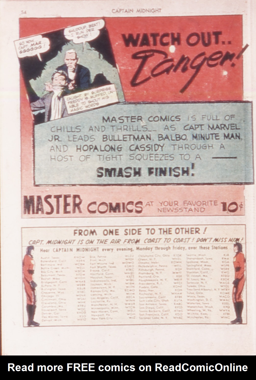 Read online Captain Midnight (1942) comic -  Issue #14 - 52