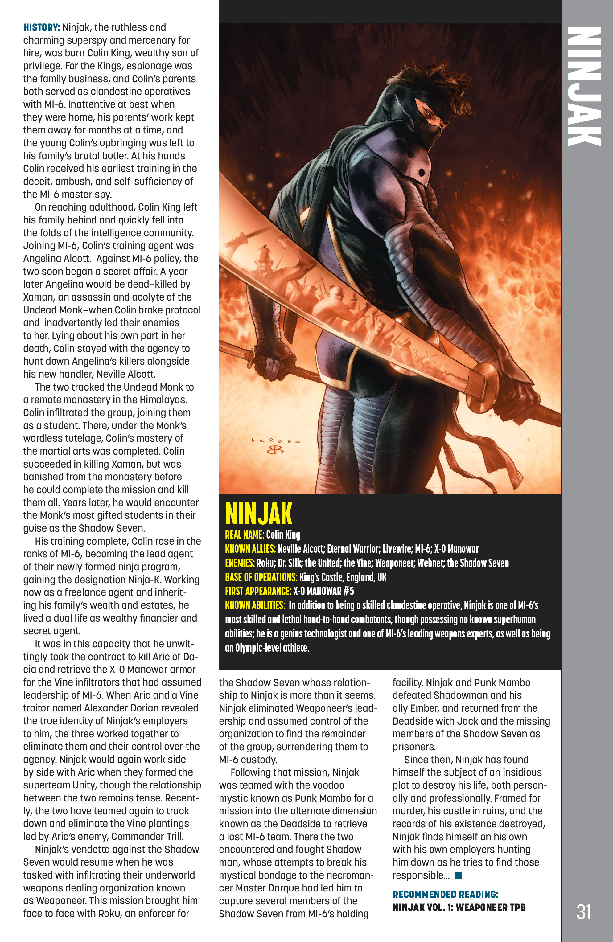 Read online Valiant Universe Handbook 2016 Edition comic -  Issue # Full - 30