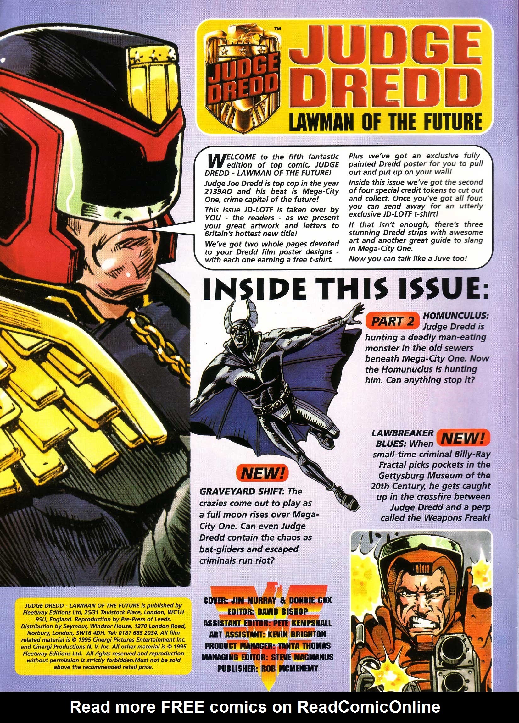 Read online Judge Dredd Lawman of the Future comic -  Issue #5 - 2