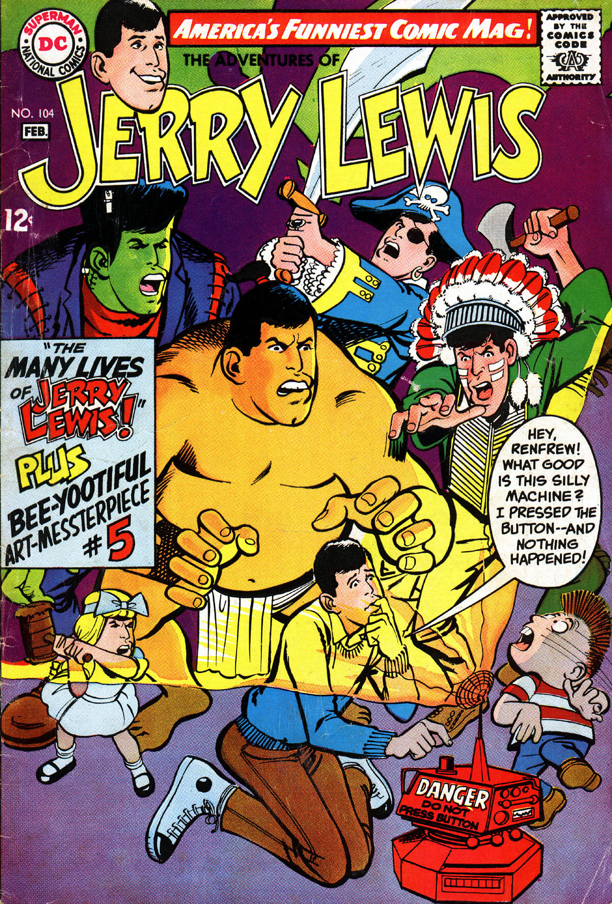 Read online The Adventures of Jerry Lewis comic -  Issue #104 - 1