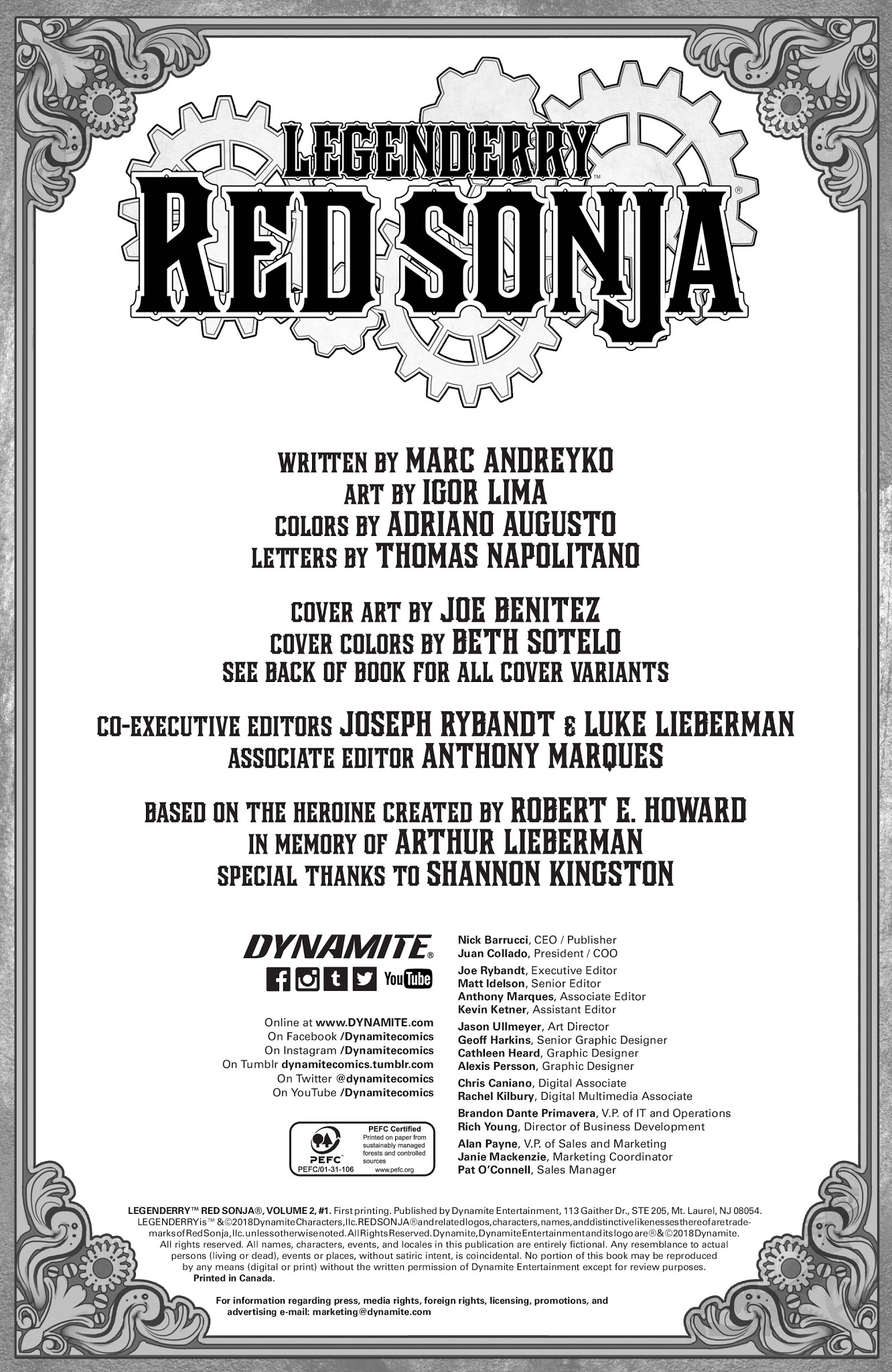 Read online Legenderry Red Sonja comic -  Issue #1 - 2