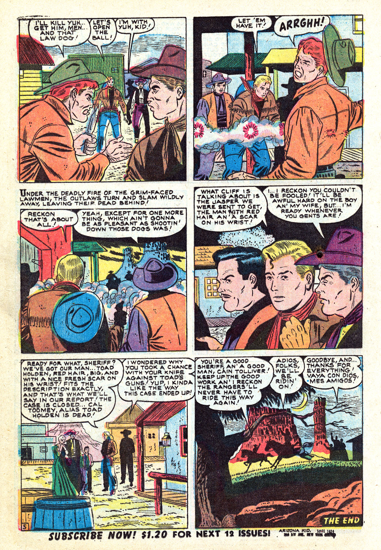 Read online Arizona Kid comic -  Issue #5 - 16
