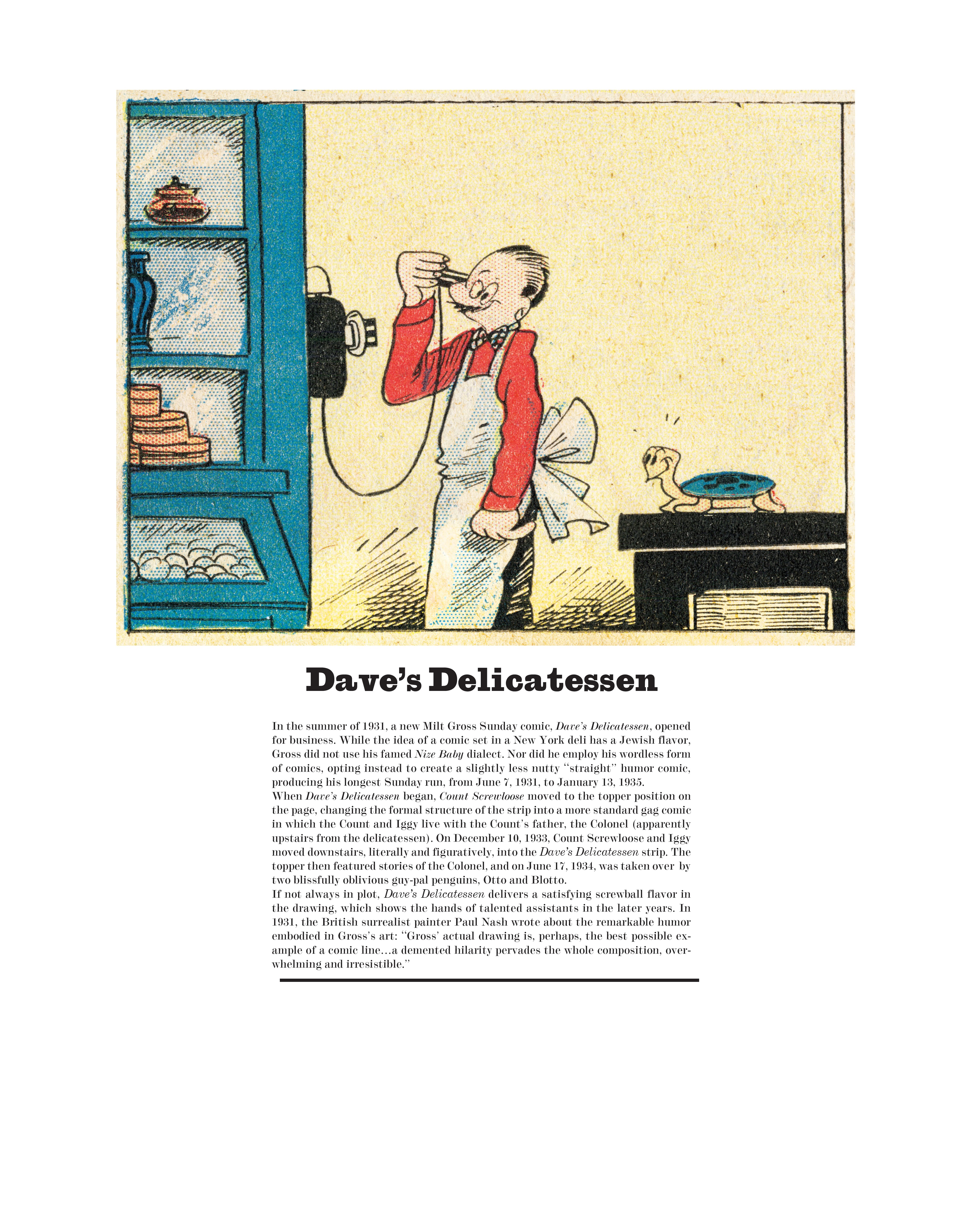 Read online Gross Exaggerations: The Meshuga Comic Strips of Milt Gross comic -  Issue # TPB - 99