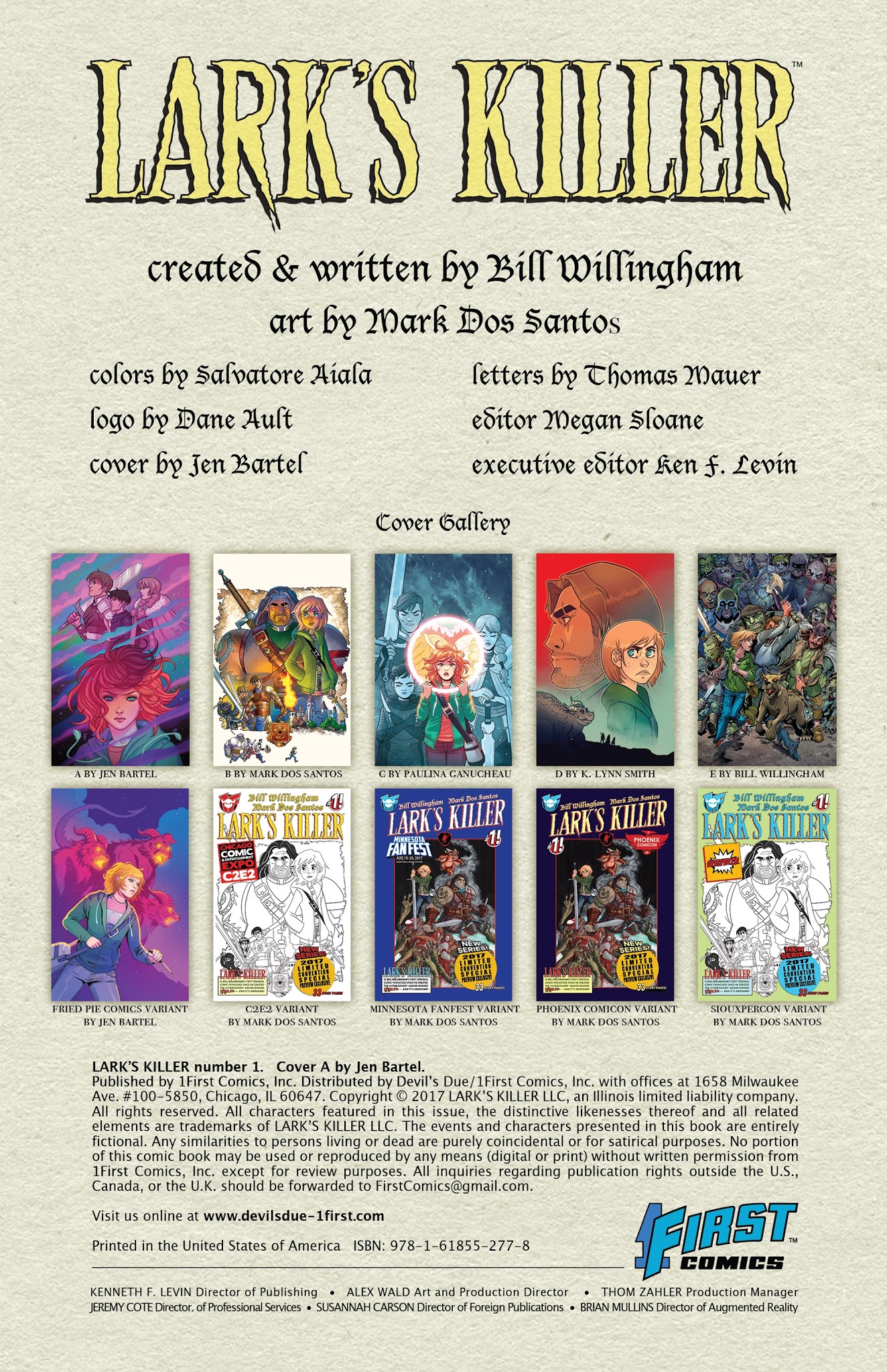 Read online Lark's Killer comic -  Issue #1 - 2
