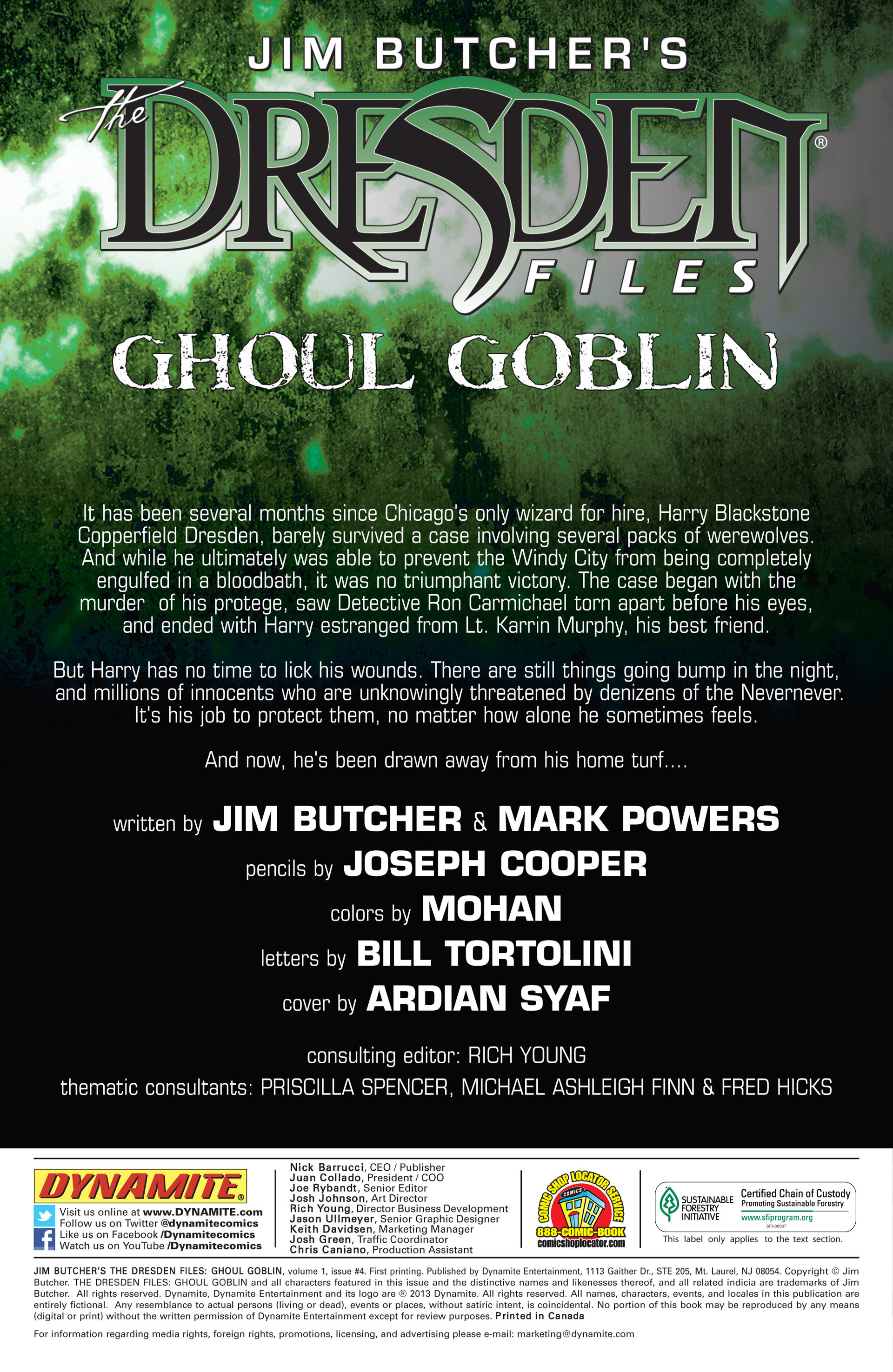 Read online Jim Butcher's The Dresden Files: Ghoul Goblin comic -  Issue #4 - 2