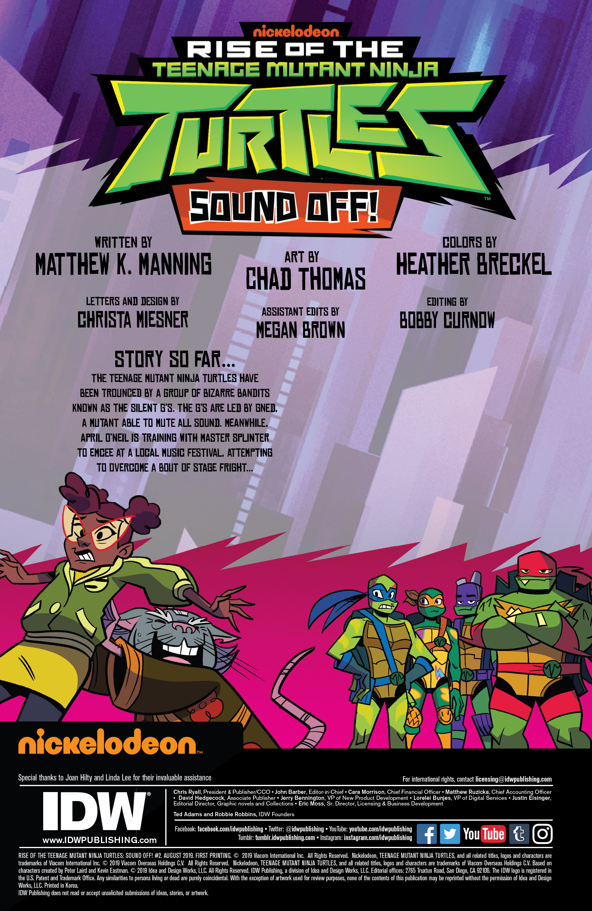 Read online Rise of the Teenage Mutant Ninja Turtles: Sound Off! comic -  Issue #2 - 2