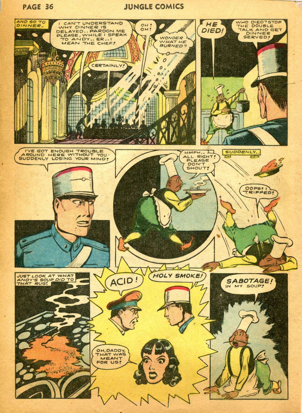 Read online Jungle Comics comic -  Issue #35 - 38