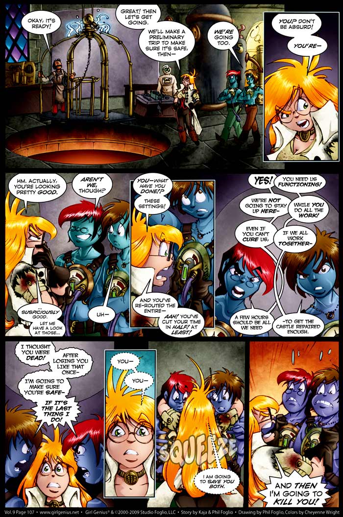 Read online Girl Genius (2002) comic -  Issue #9 - 109