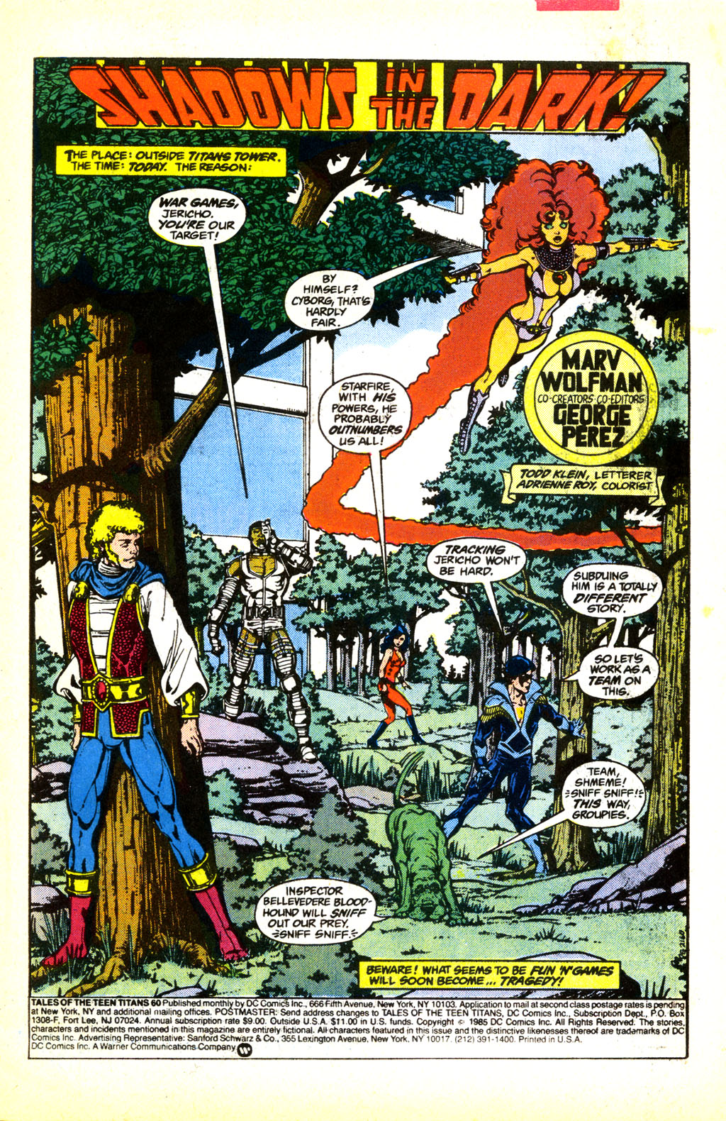 Read online Tales of the Teen Titans comic -  Issue #60 - 2