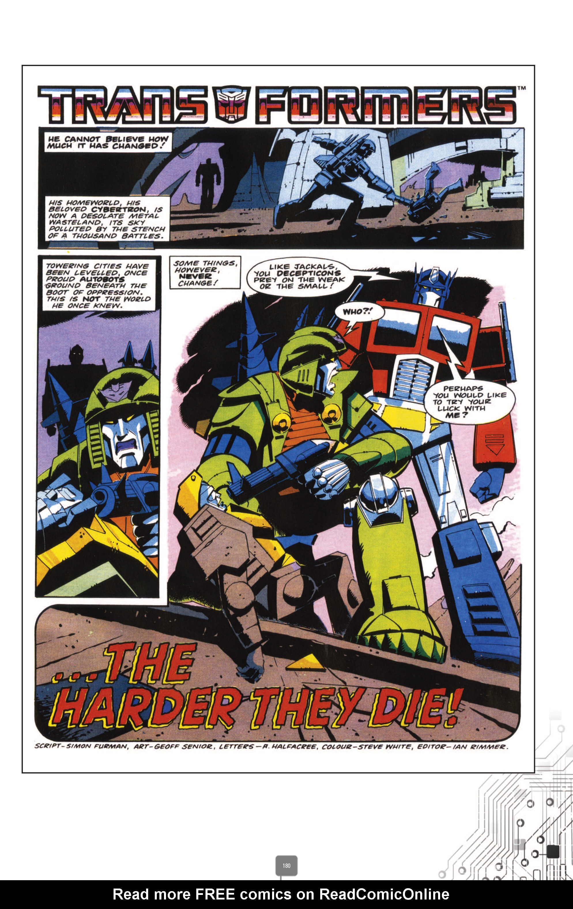 Read online The Transformers Classics UK comic -  Issue # TPB 3 - 181