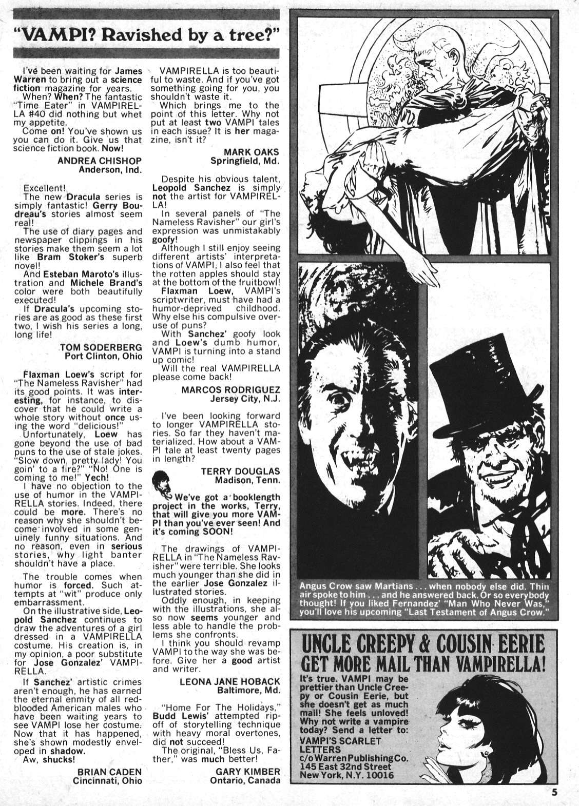 Read online Vampirella (1969) comic -  Issue #42 - 5