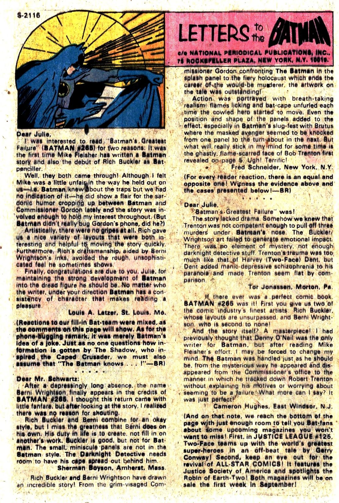 Read online Batman (1940) comic -  Issue #269 - 12