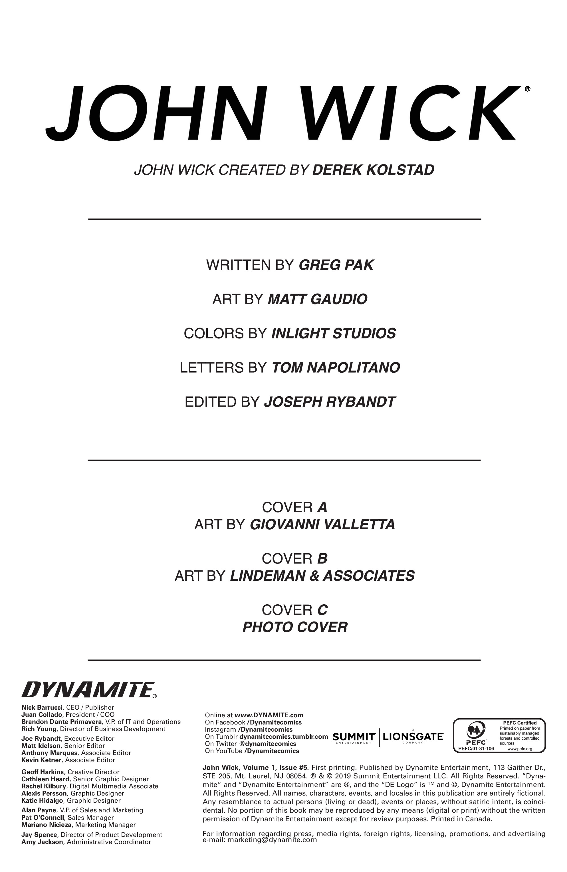 Read online John Wick comic -  Issue #5 - 4