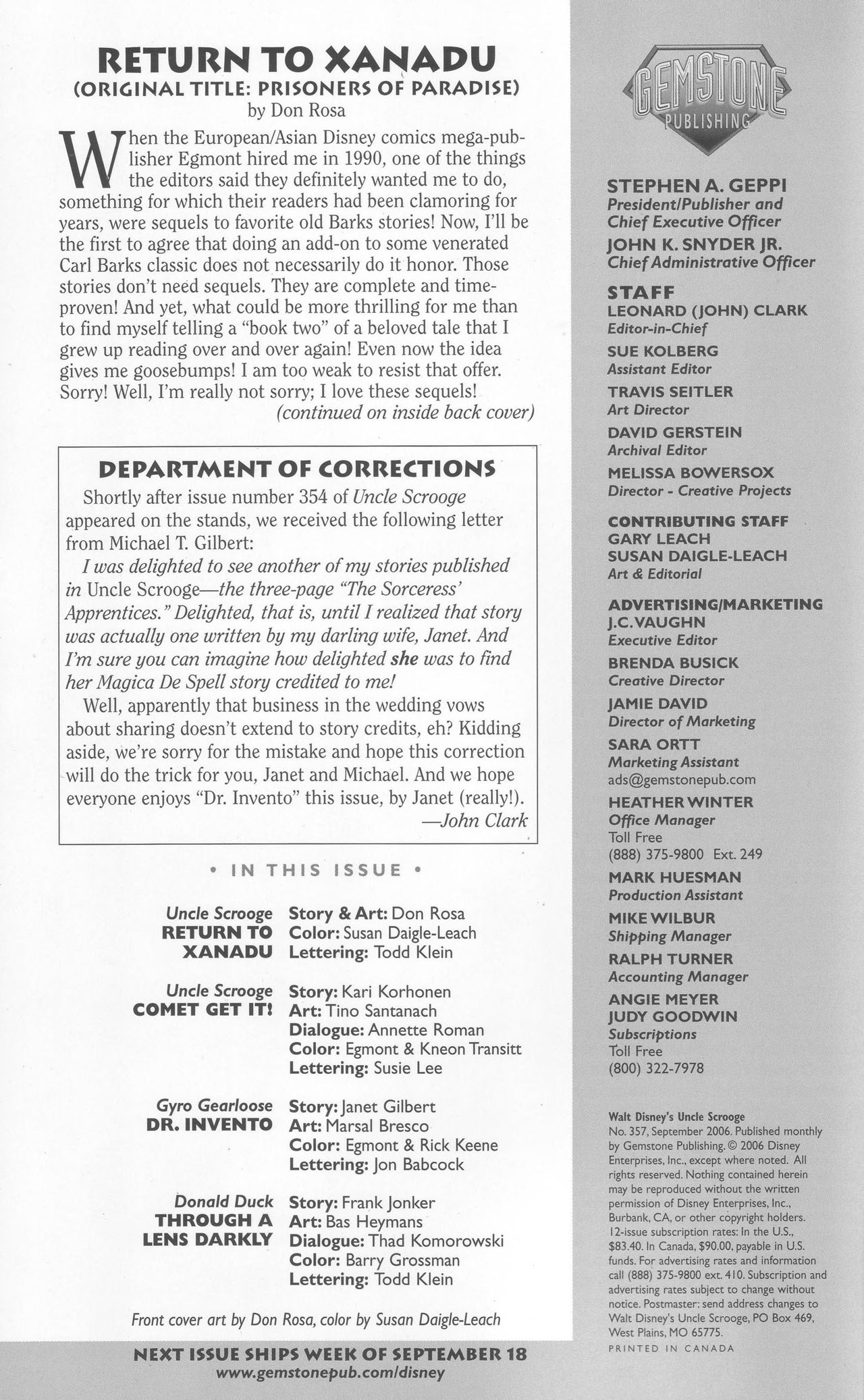 Read online Uncle Scrooge (1953) comic -  Issue #357 - 2