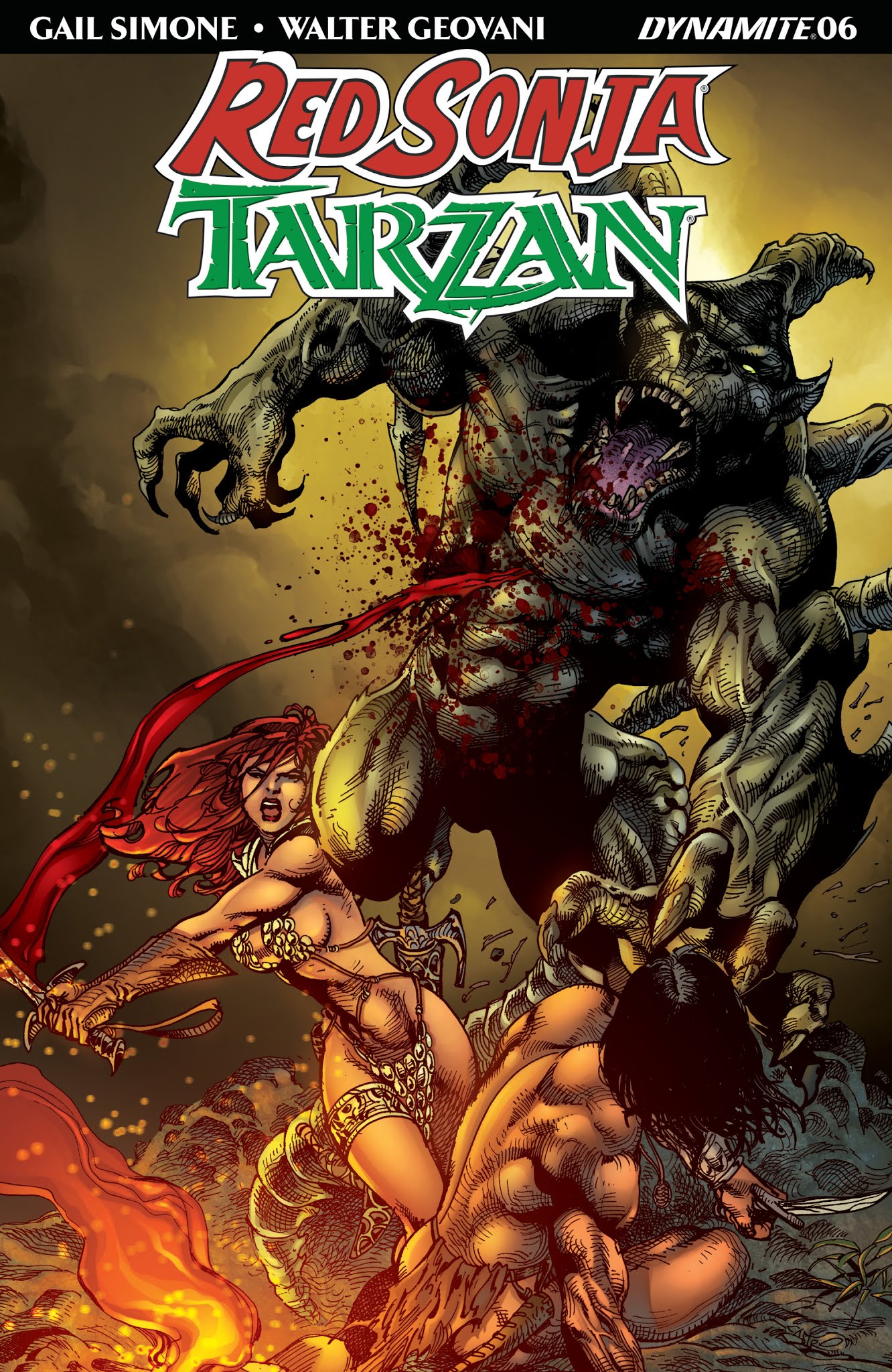 Read online Red Sonja/Tarzan comic -  Issue #6 - 4