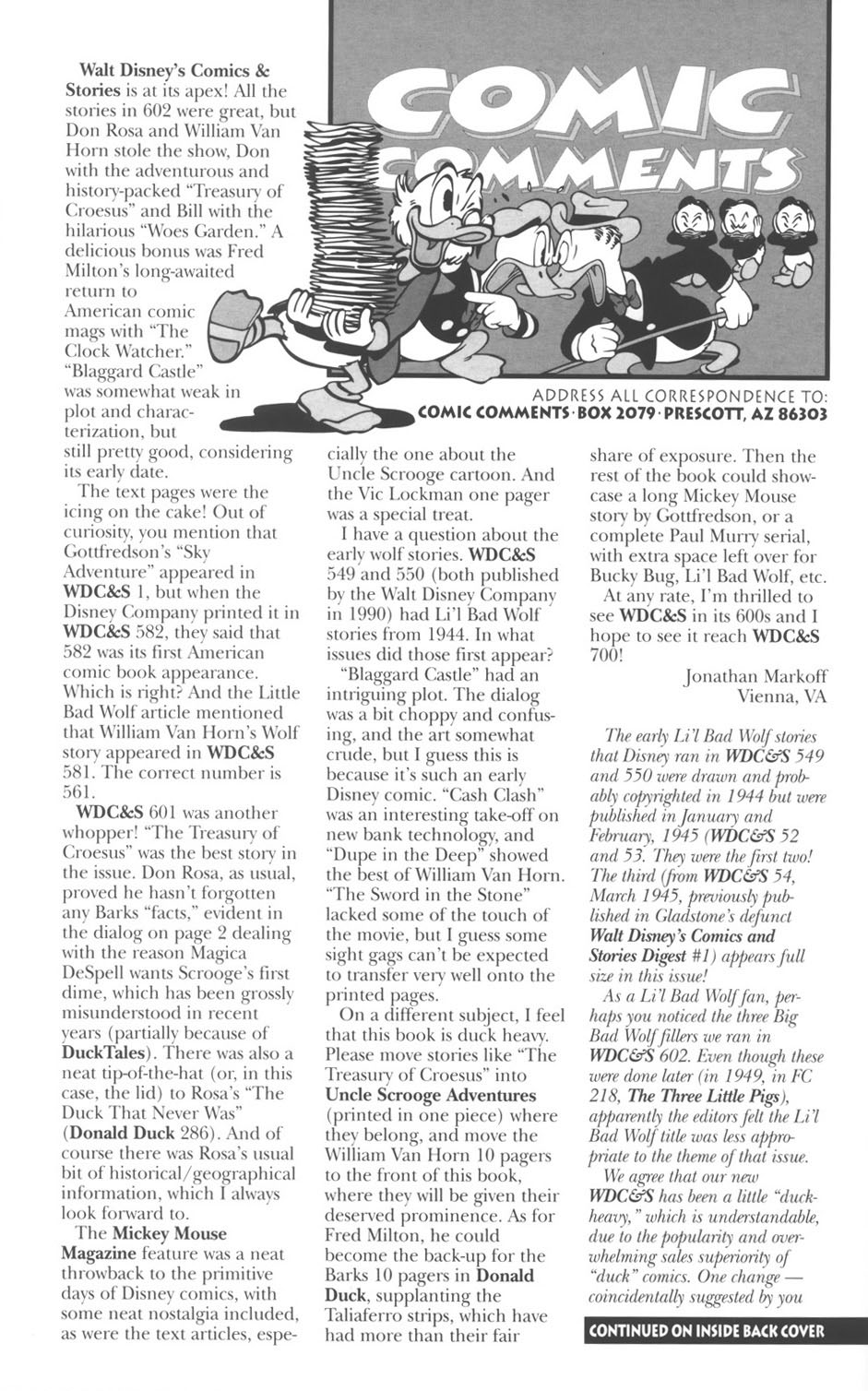 Read online Walt Disney's Comics and Stories comic -  Issue #604 - 2