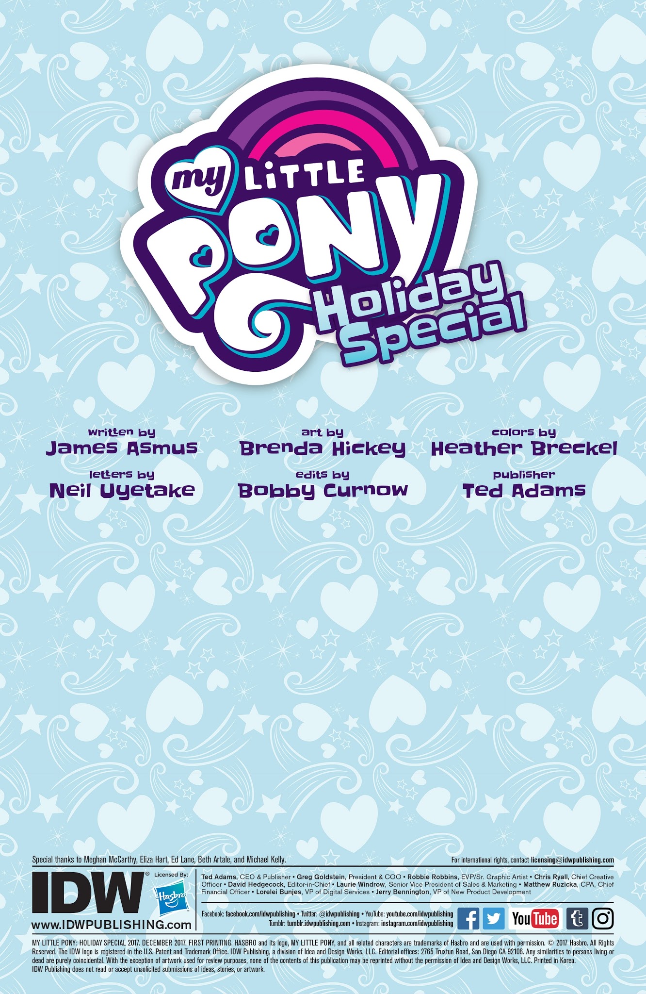Read online My Little Pony: Friendship is Magic comic -  Issue # _Holiday Special 2017 - 2