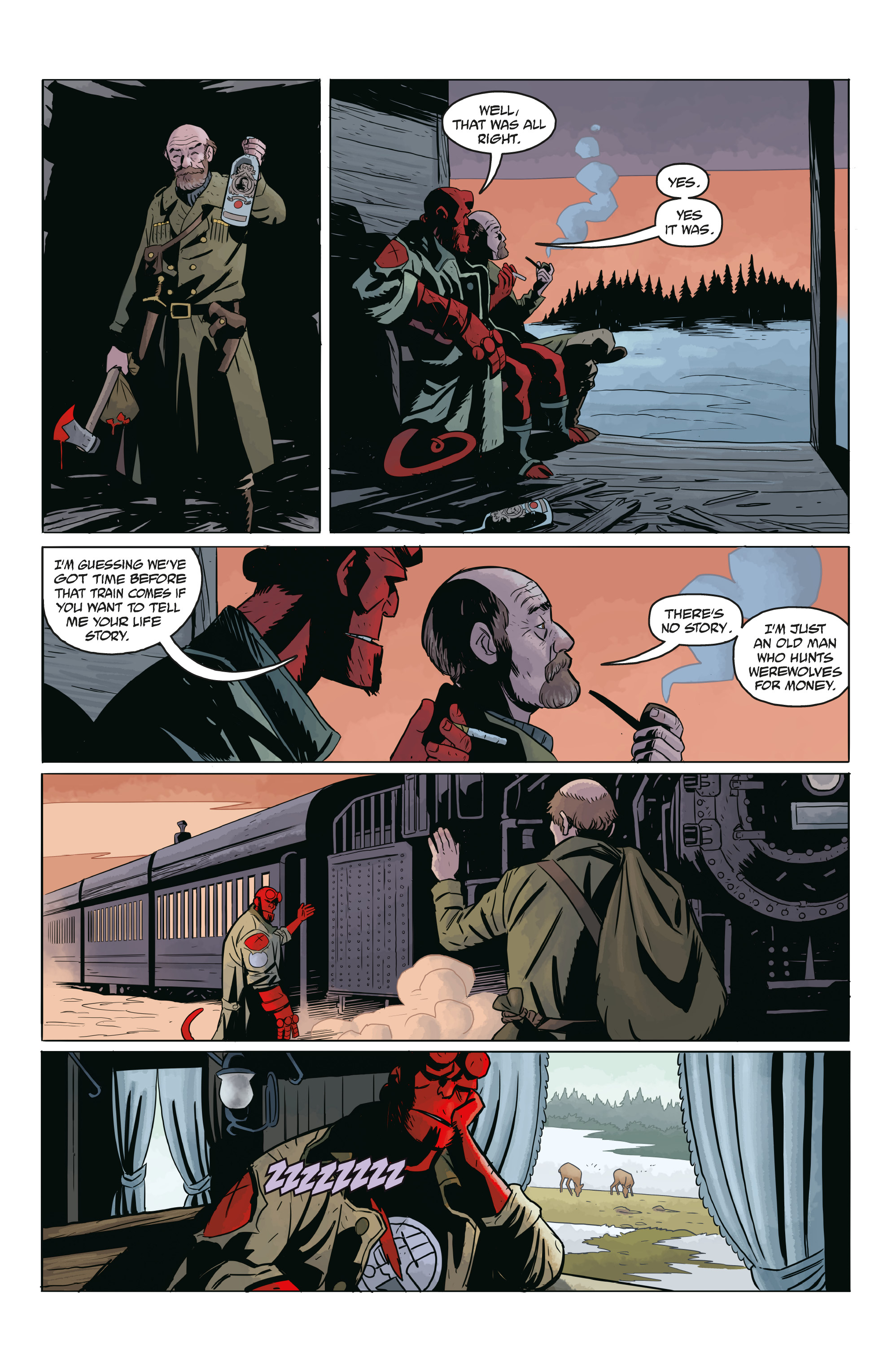 Read online Hellboy and the B.P.R.D.: Long Night at Goloski Station comic -  Issue # Full - 23