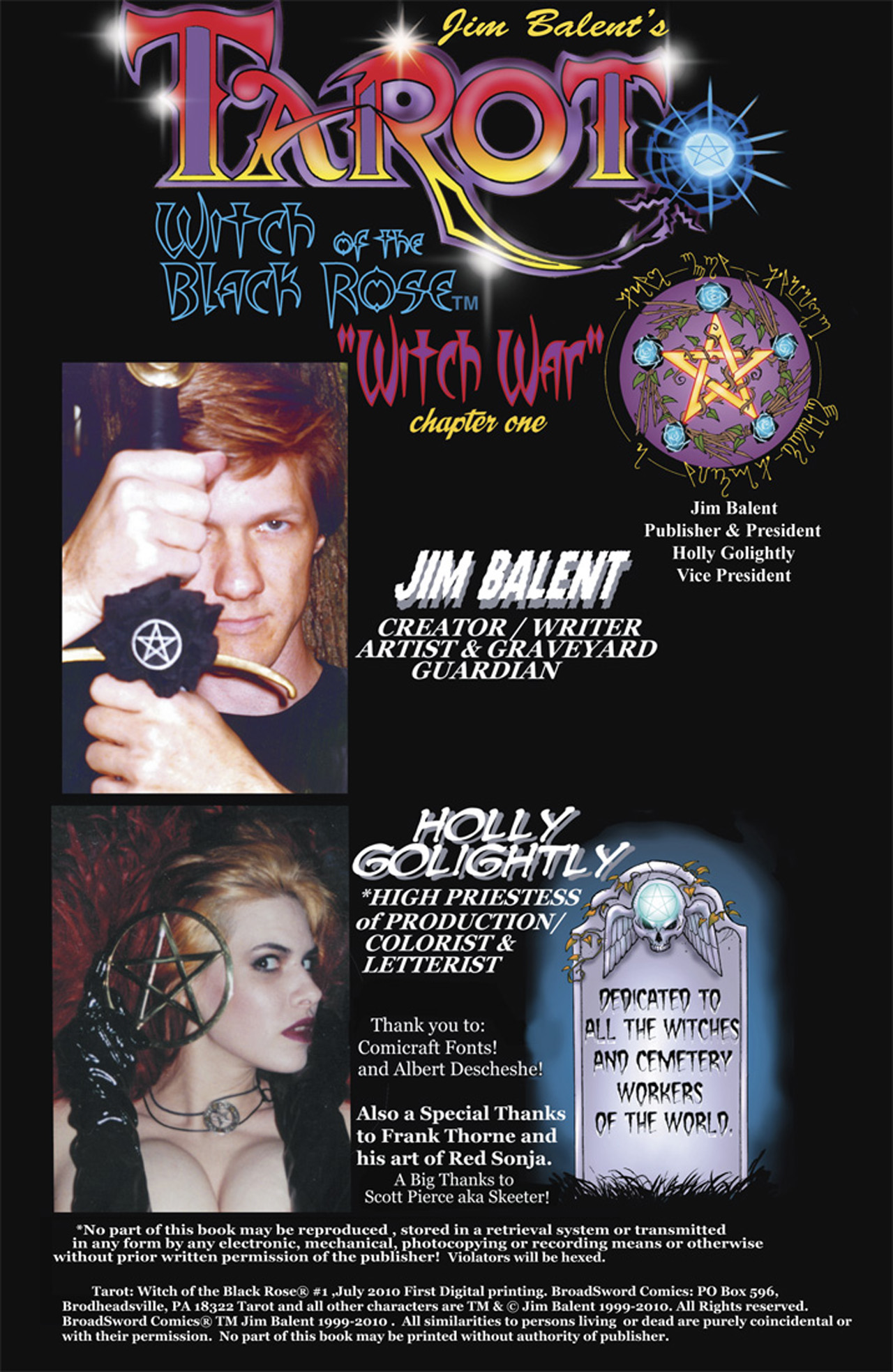 Read online Tarot: Witch of the Black Rose comic -  Issue #1 - 2