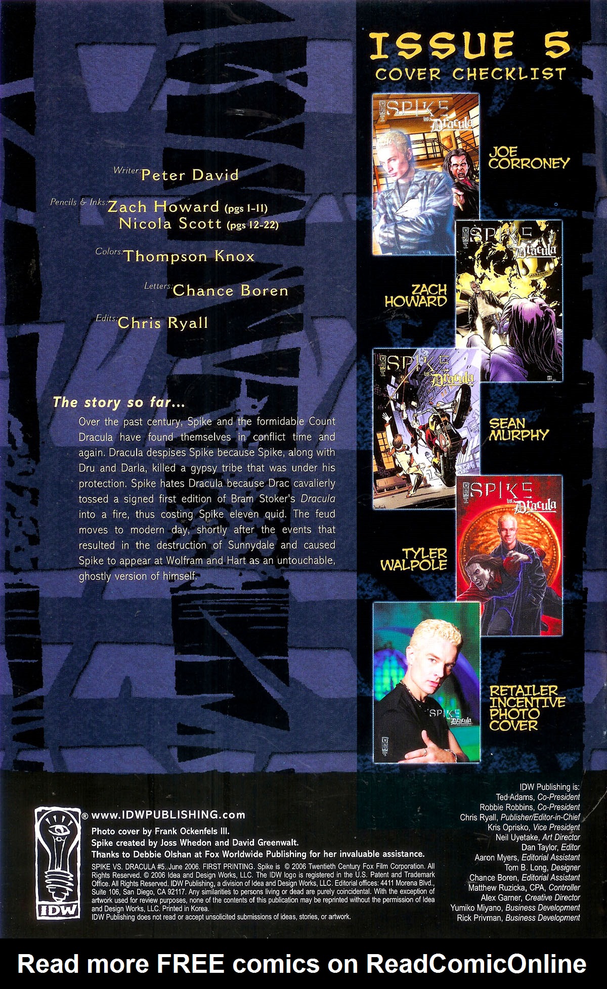 Read online Spike vs. Dracula comic -  Issue #5 - 2