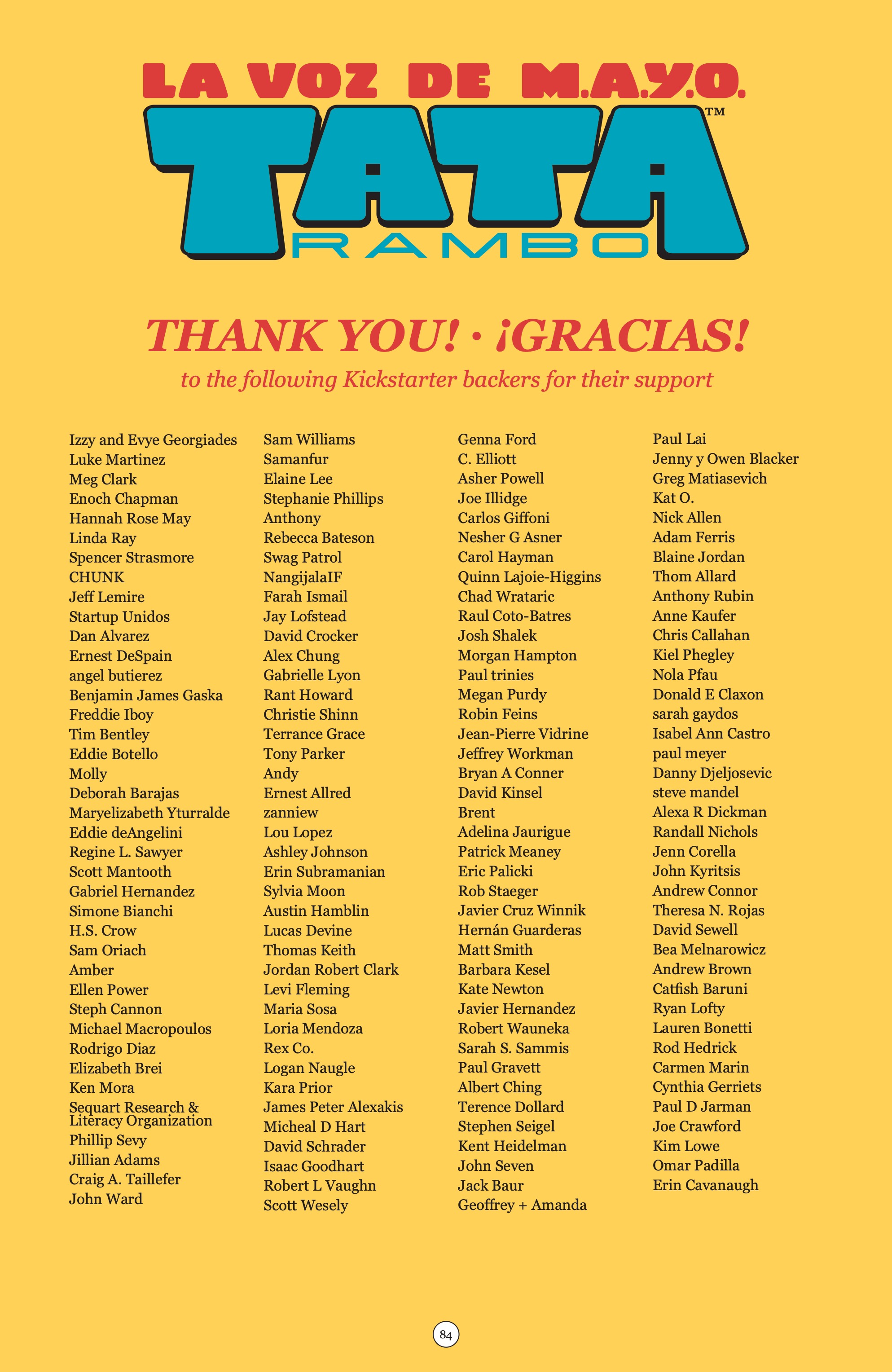 Read online La Voz De M.A.Y.O.: Tata Rambo comic -  Issue # TPB 1 - 91