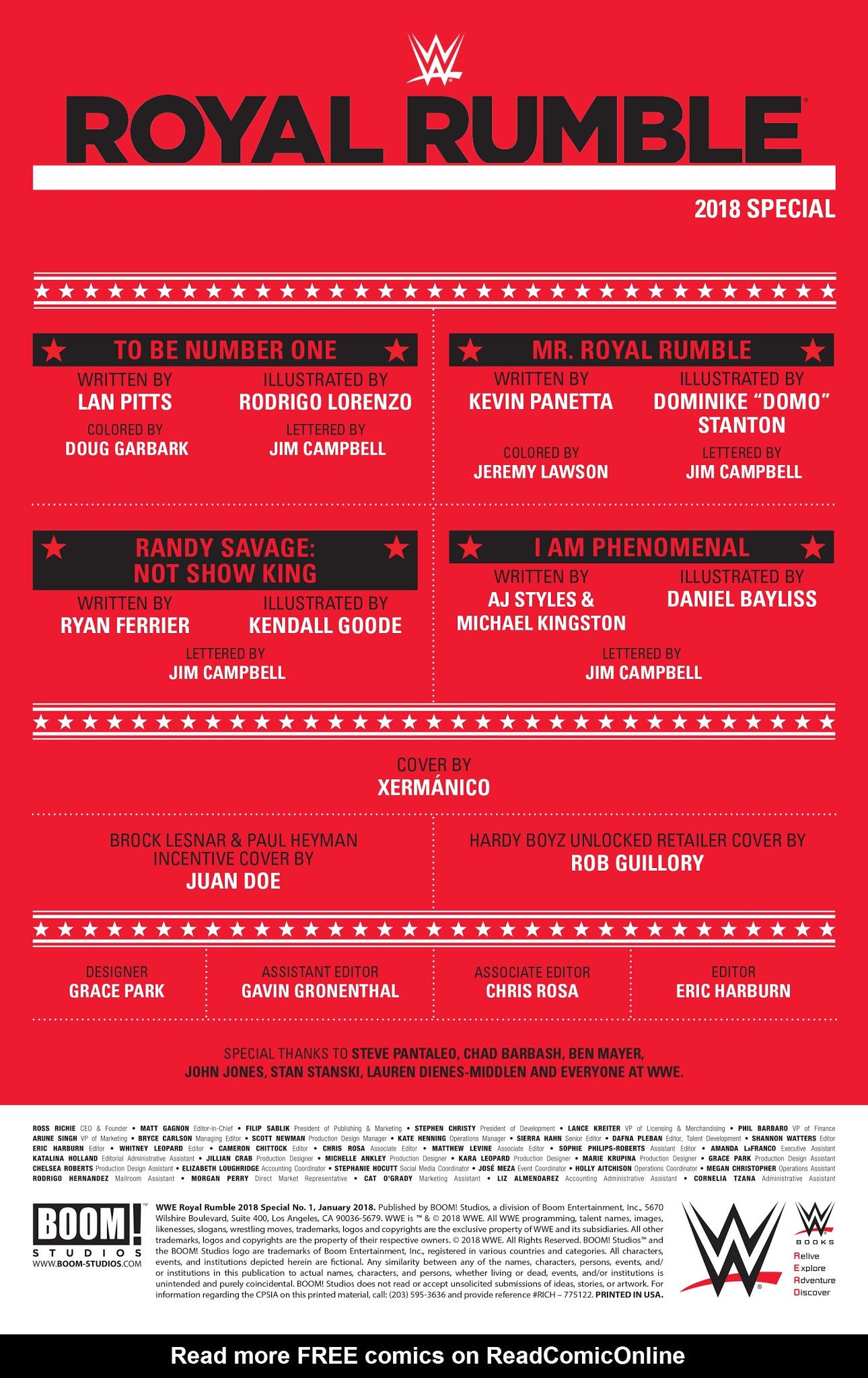 Read online WWE Royal Rumble 2018 Special comic -  Issue # Full - 2