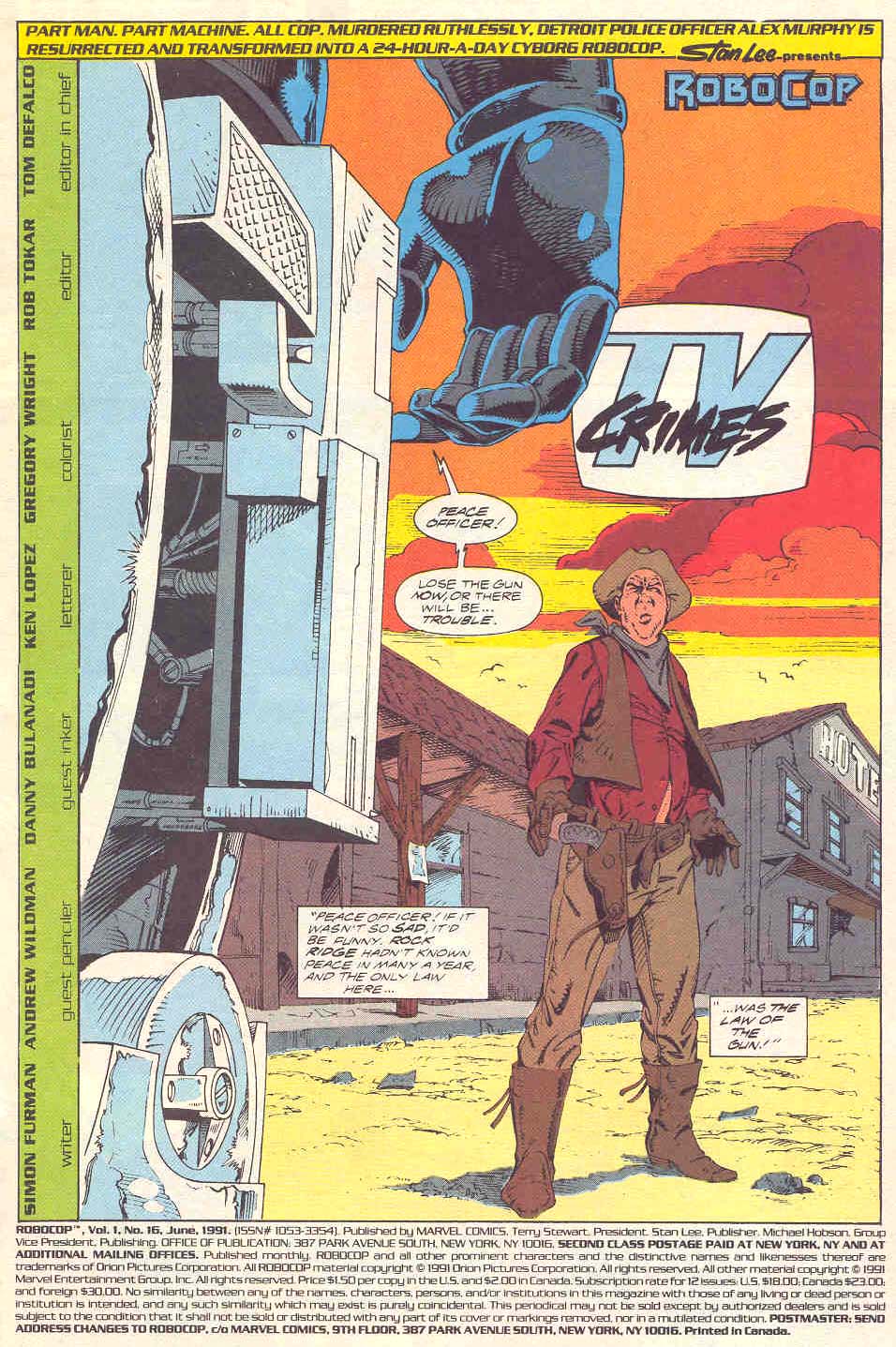 Read online Robocop (1990) comic -  Issue #16 - 2