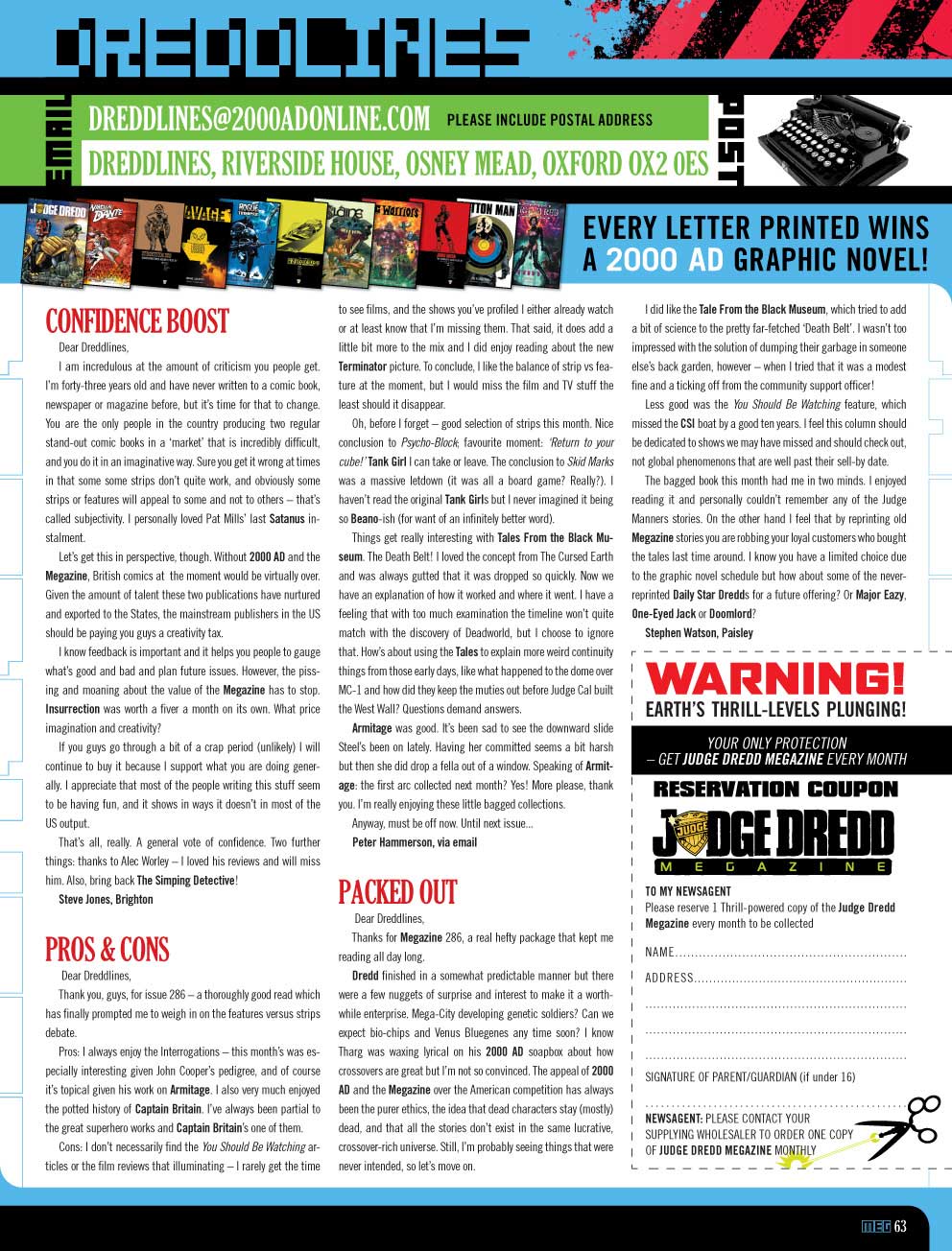 Read online Judge Dredd Megazine (Vol. 5) comic -  Issue #288 - 63