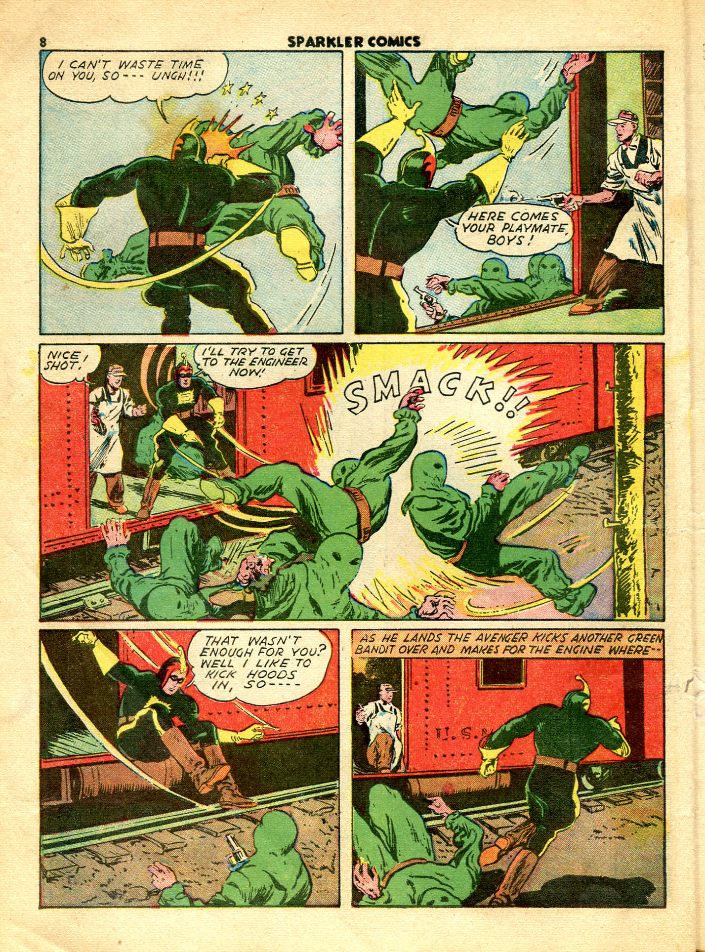 Read online Sparkler Comics comic -  Issue #7 - 10