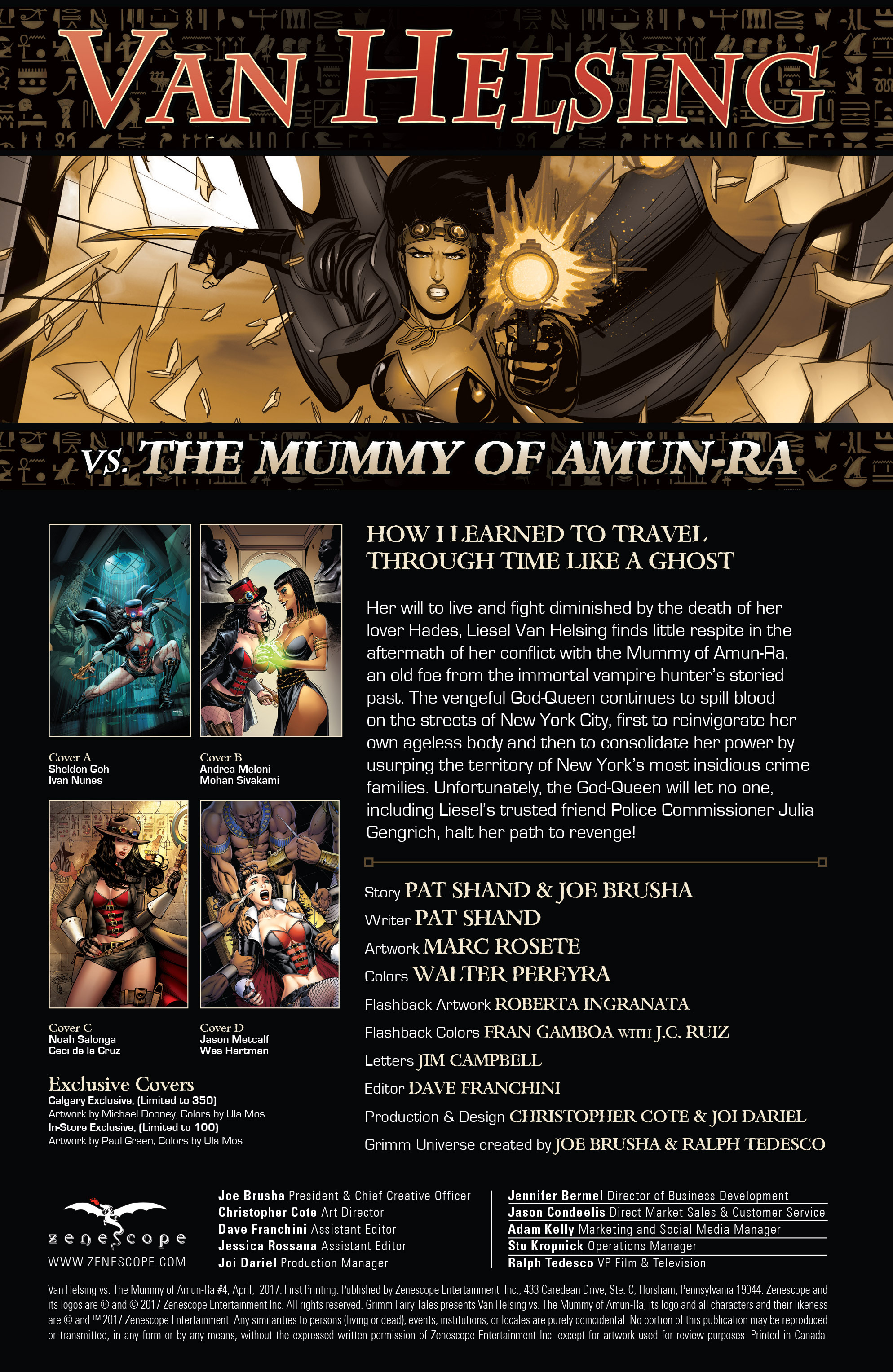 Read online Van Helsing vs The Mummy of Amun-Ra comic -  Issue #4 - 2