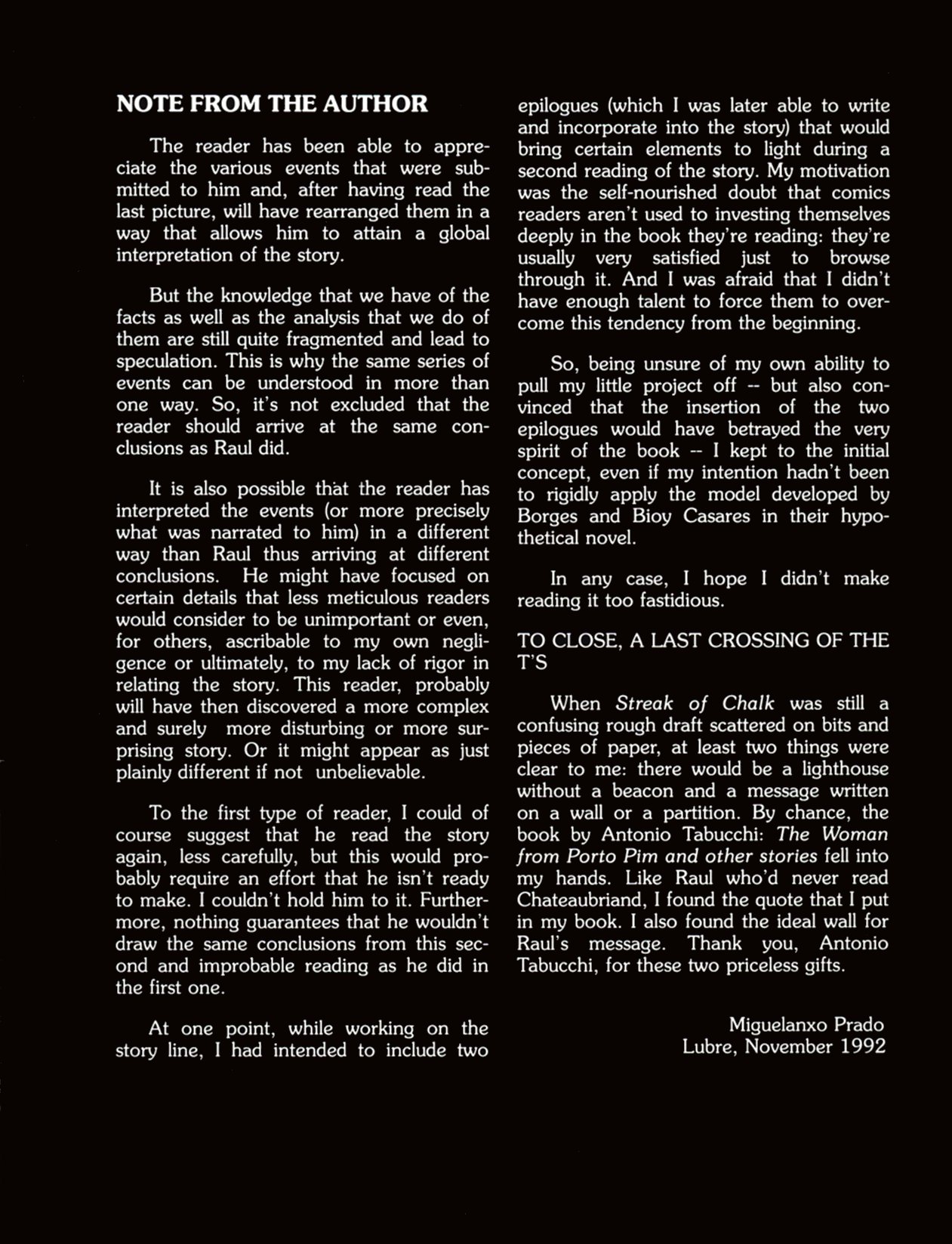 Read online Streak of Chalk comic -  Issue # TPB - 81